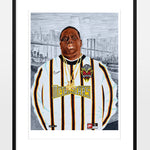 Shop BIGGIE METRO STARS A3 PRINT, classic football shirts, vintage football shirts & retro soccer jerseys at Cult Kits