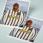 Shop BIGGIE METRO STARS A3 PRINT, classic football shirts, vintage football shirts & retro soccer jerseys at Cult Kits