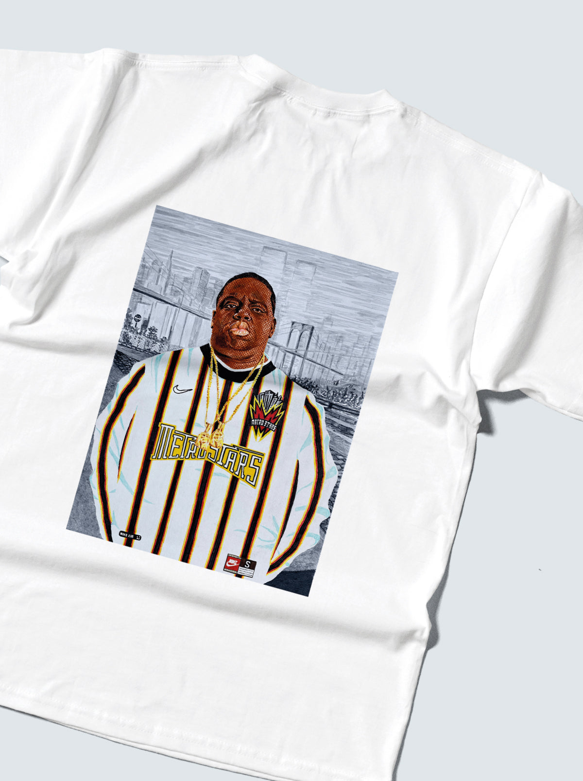 Shop NYC BIGGIE TEE, classic football shirts, vintage football shirts & retro soccer jerseys at Cult Kits