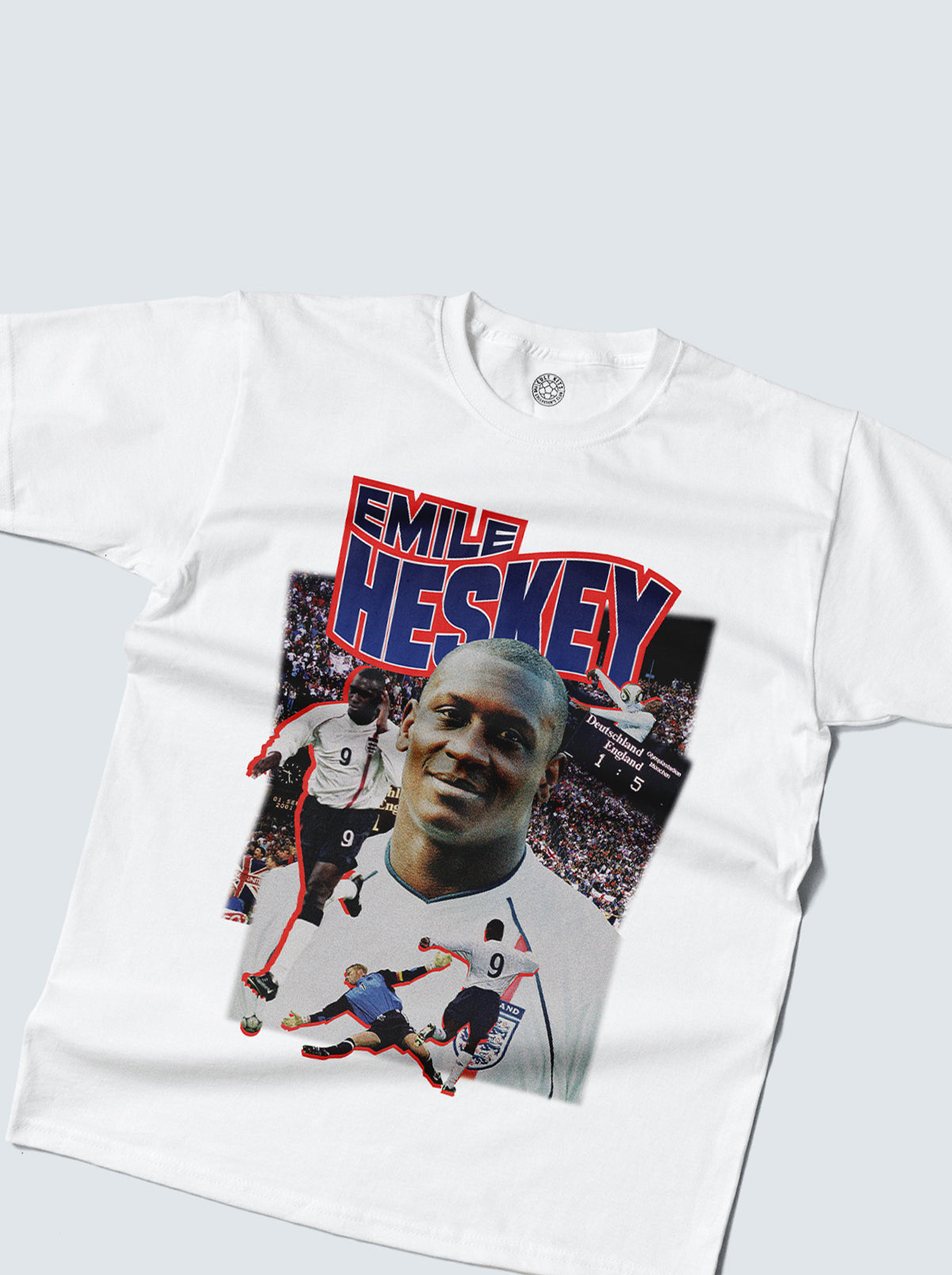 Shop ENGLAND HESKEY BOOTLEG TEE, classic football shirts, vintage football shirts & retro soccer jerseys at Cult Kits