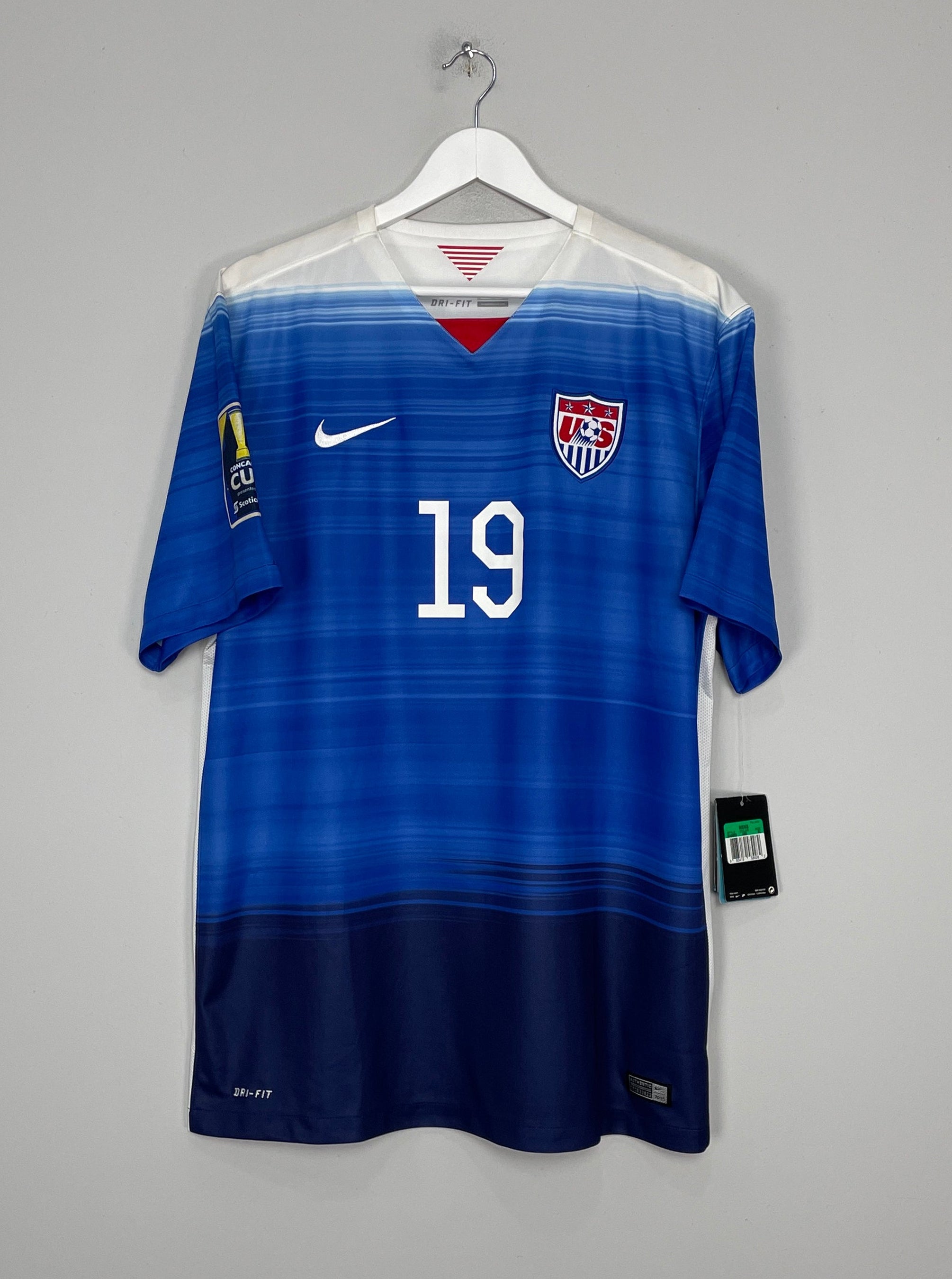 Shop 2015/16 USA ZUSI #19 *BNWT* AWAY SHIRT (XL) NIKE, classic football shirts, vintage football shirts & retro soccer jerseys at Cult Kits