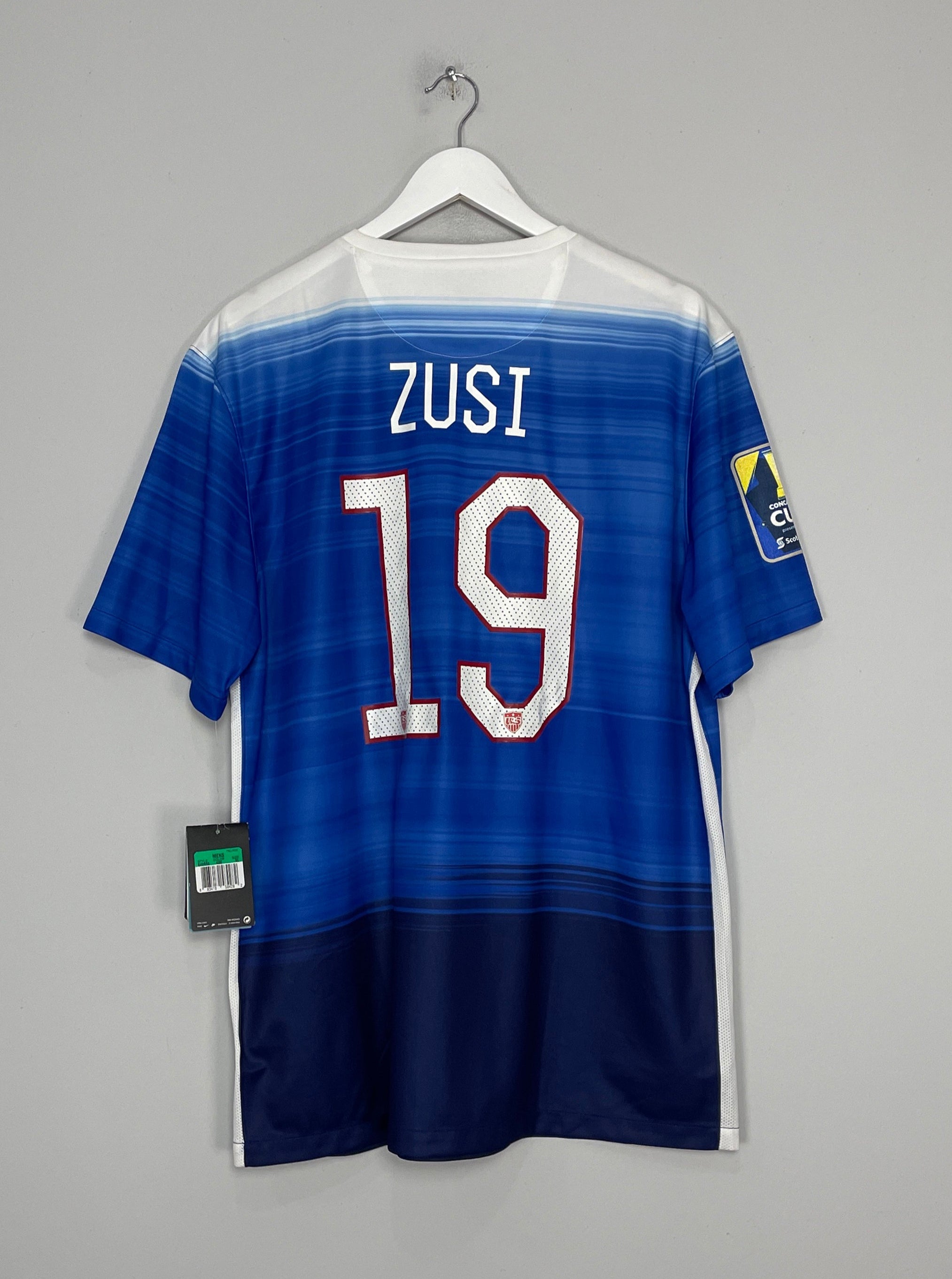 Shop 2015/16 USA ZUSI #19 *BNWT* AWAY SHIRT (XL) NIKE, classic football shirts, vintage football shirts & retro soccer jerseys at Cult Kits