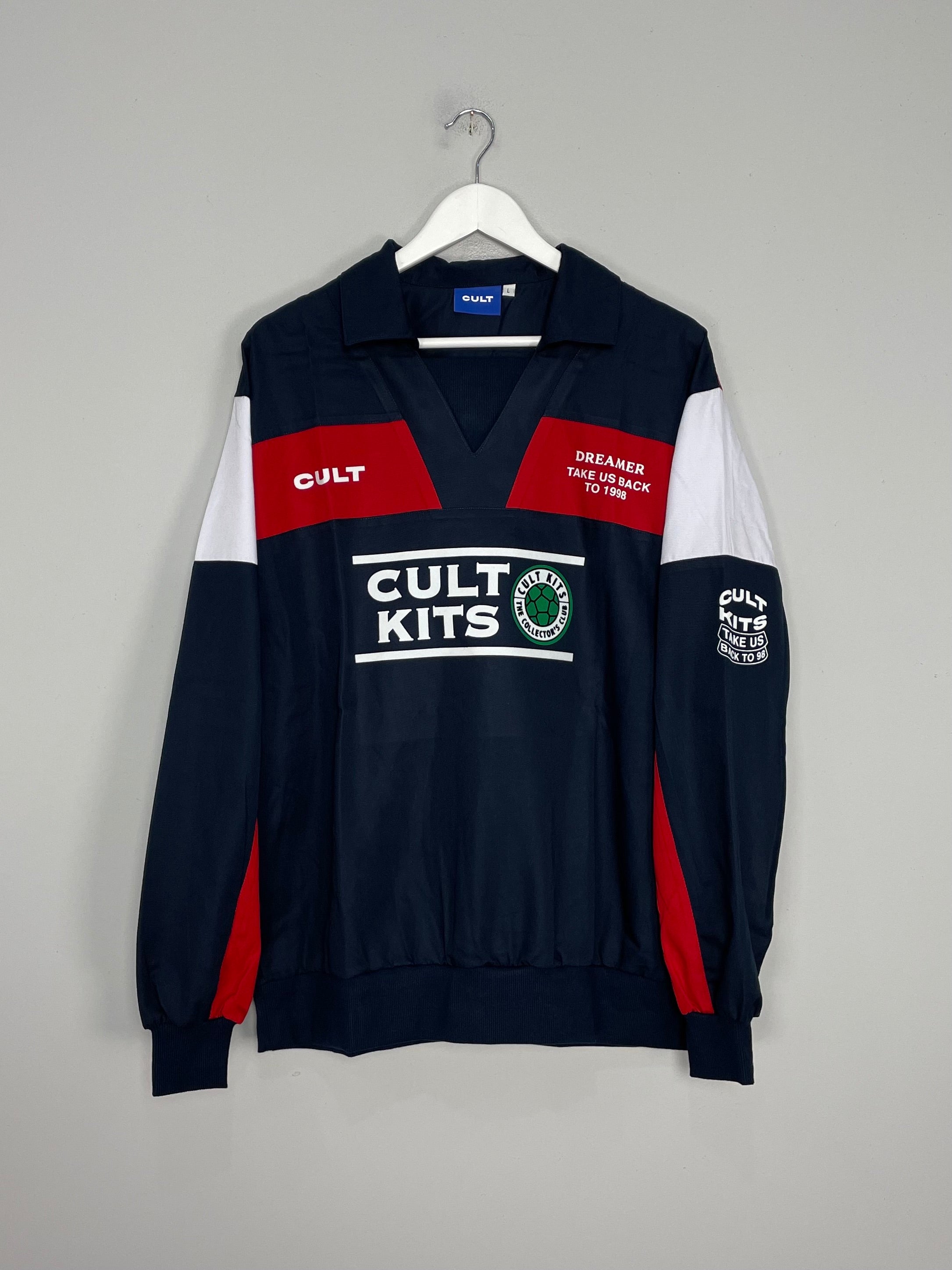Shop 1998 DREAMERS DRILL TOP 'ENGLAND' (MULTIPLE SIZES) CULT, classic football shirts, vintage football shirts & retro soccer jerseys at Cult Kits