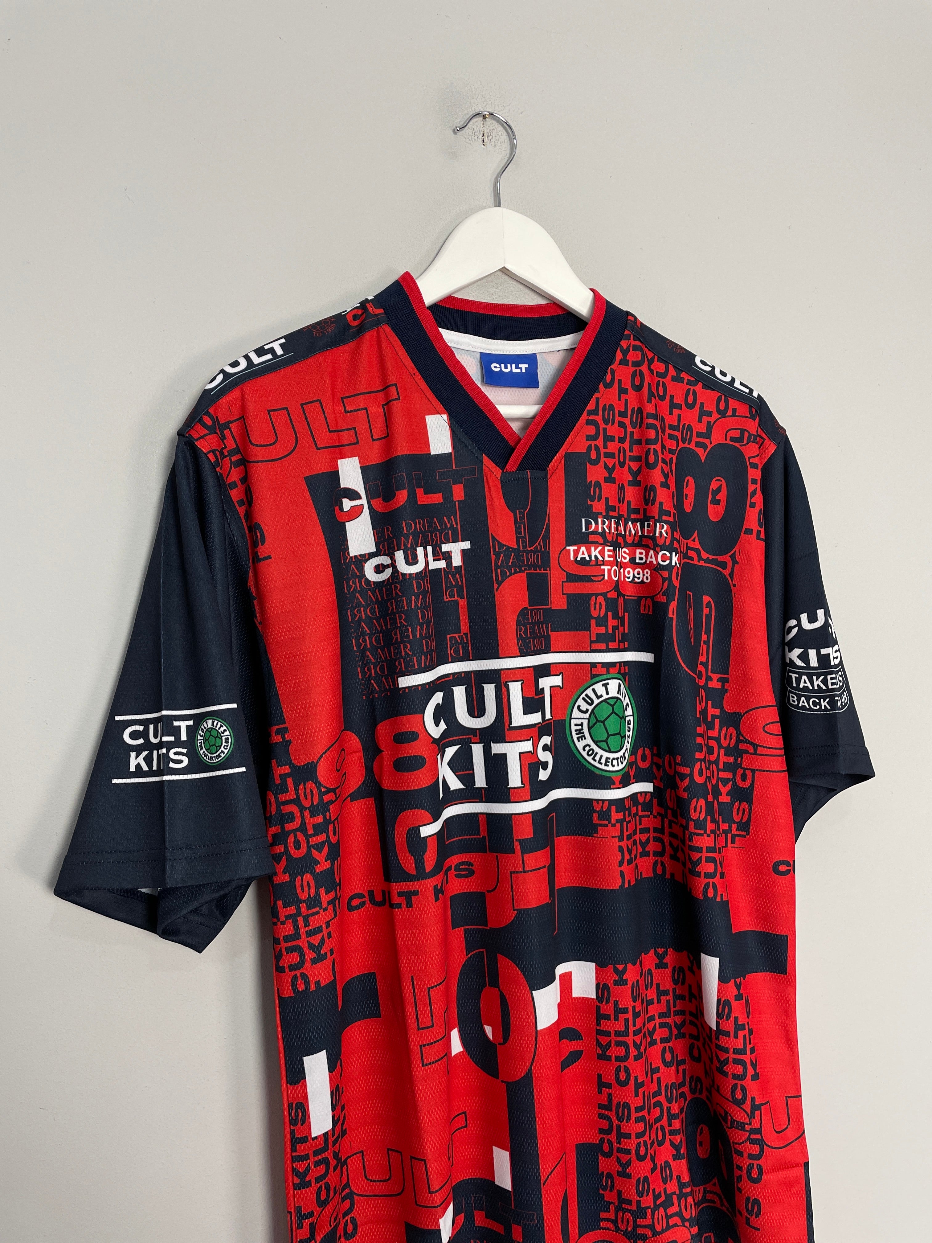 Shop 1998 DREAMERS TRAINING SHIRT 'ENGLAND' (MULTIPLE SIZES) CULT, classic football shirts, vintage football shirts & retro soccer jerseys at Cult Kits