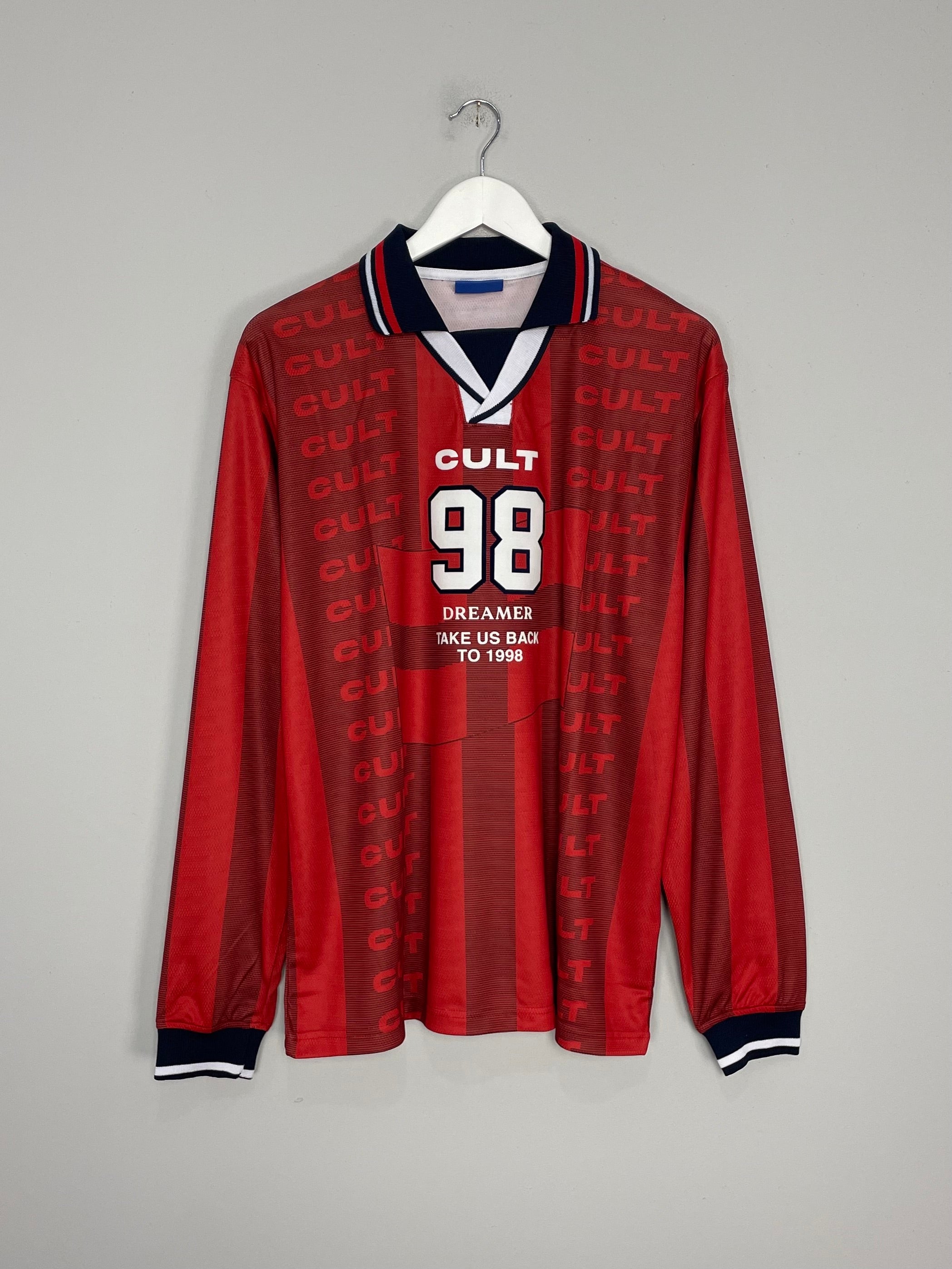 Shop 1998 DREAMERS L/S AWAY SHIRT 'ENGLAND' (MULTIPLE SIZES) CULT, classic football shirts, vintage football shirts & retro soccer jerseys at Cult Kits