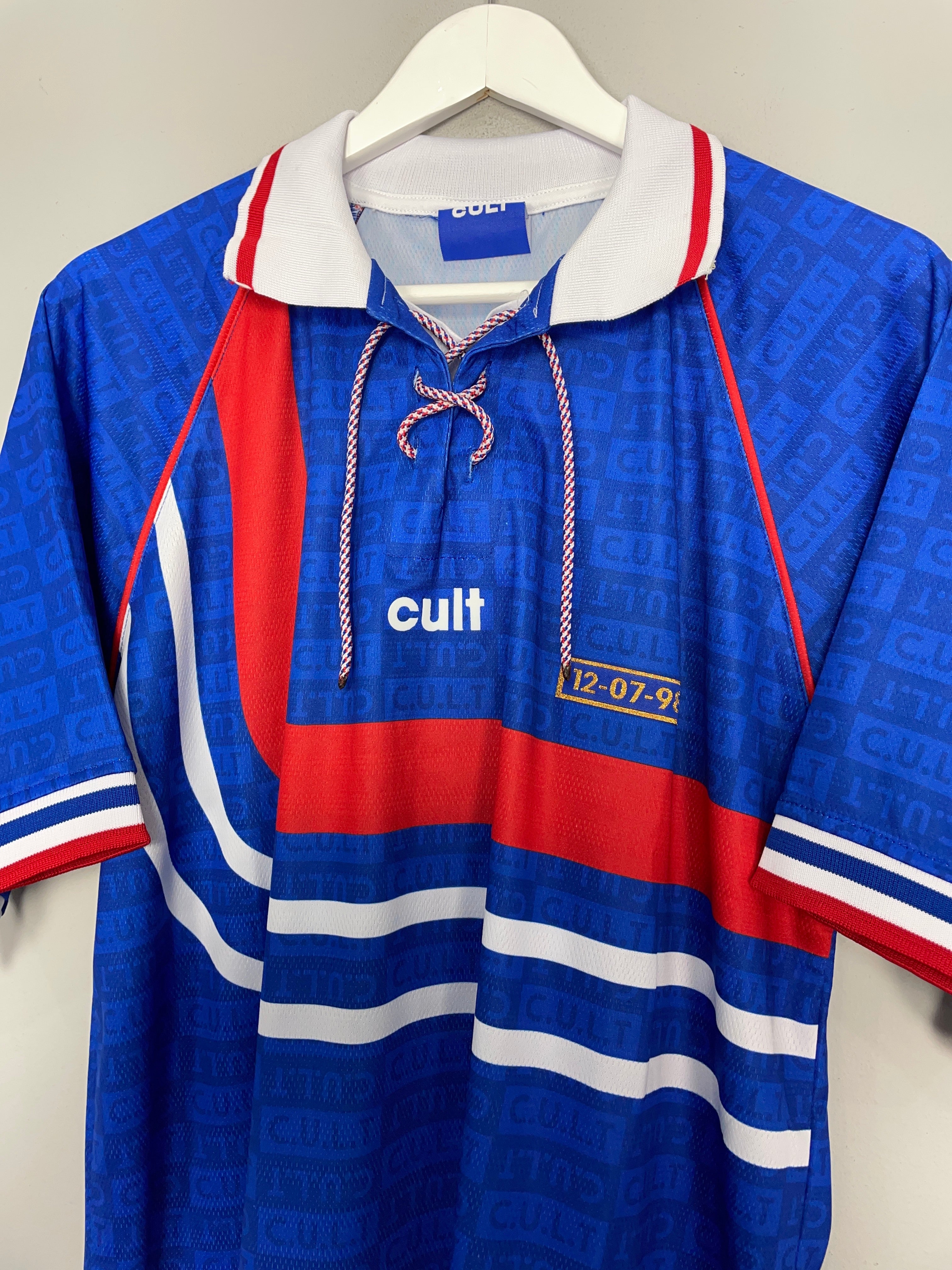 Shop 1998 LES BLEUS HOME SHIRT 'FRANCE' (MULTIPLE SIZES) DREAMERS, classic football shirts, vintage football shirts & retro soccer jerseys at Cult Kits