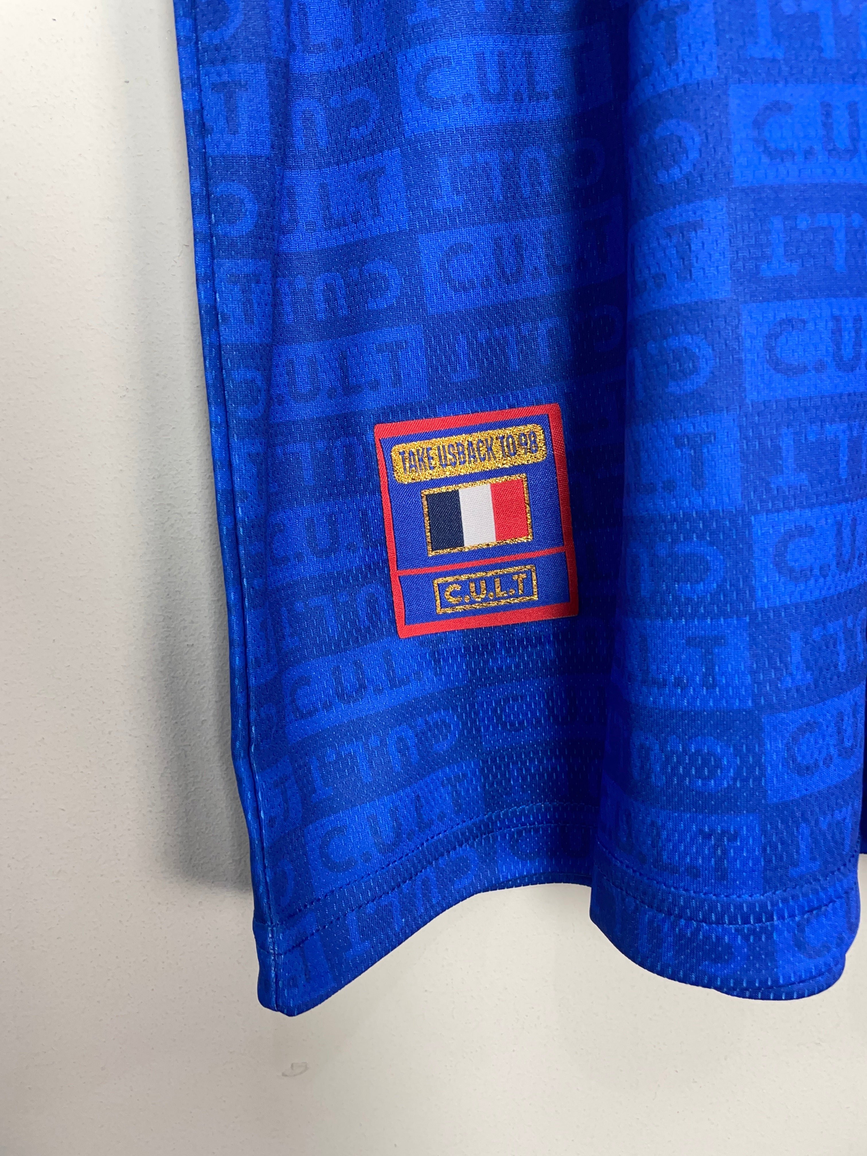 Shop 1998 LES BLEUS HOME SHIRT 'FRANCE' (MULTIPLE SIZES) DREAMERS, classic football shirts, vintage football shirts & retro soccer jerseys at Cult Kits
