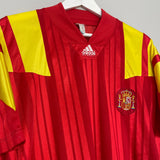 Shop 1992/94 SPAIN HOME SHIRT (L) ADIDAS, classic football shirts, vintage football shirts & retro soccer jerseys at Cult Kits