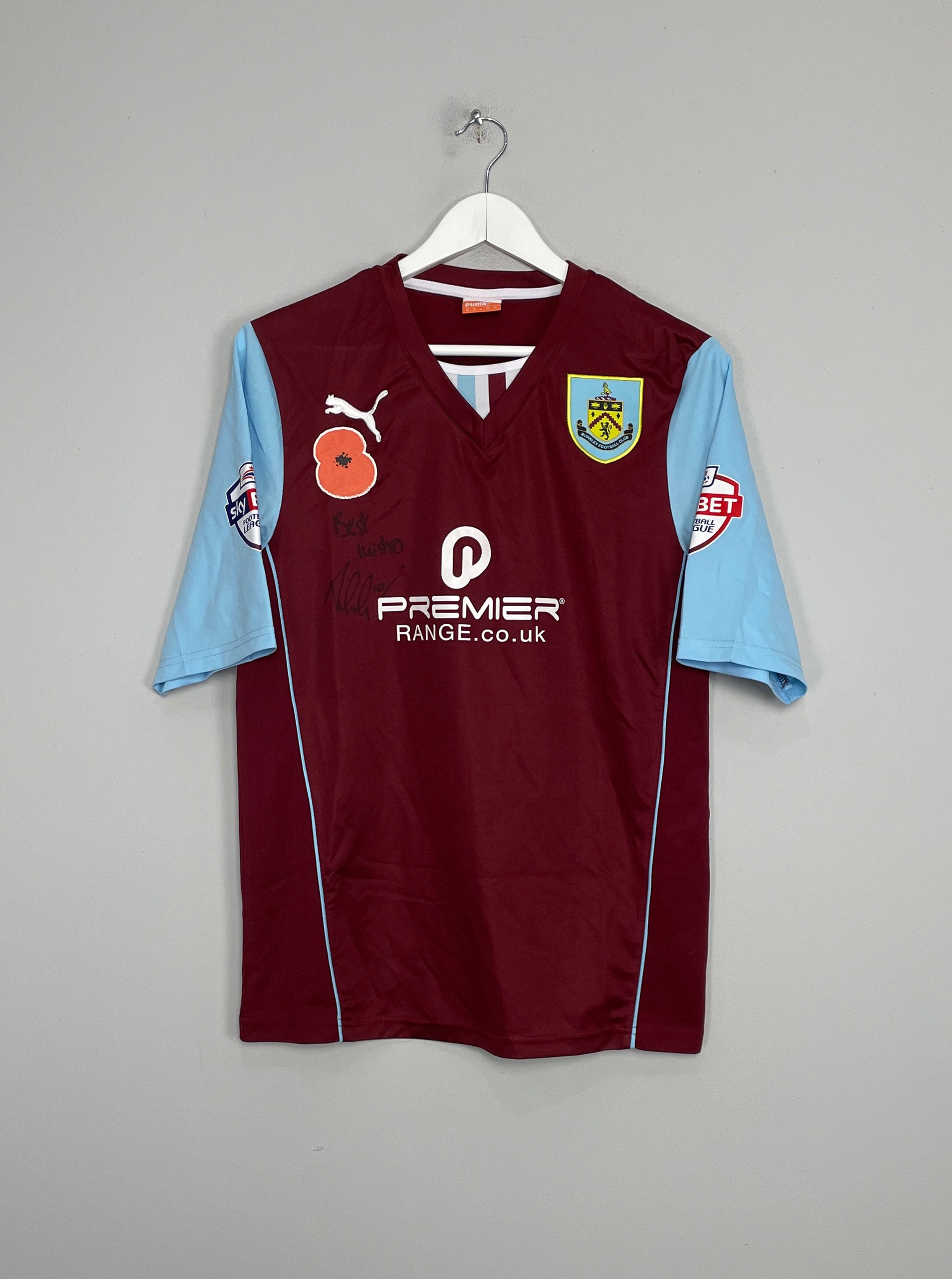 Shop 2013/14 BURNLEY INGS #10 *MATCH ISSUE + SIGNED* HOME SHIRT (M) PUMA, classic football shirts, vintage football shirts & retro soccer jerseys at Cult Kits