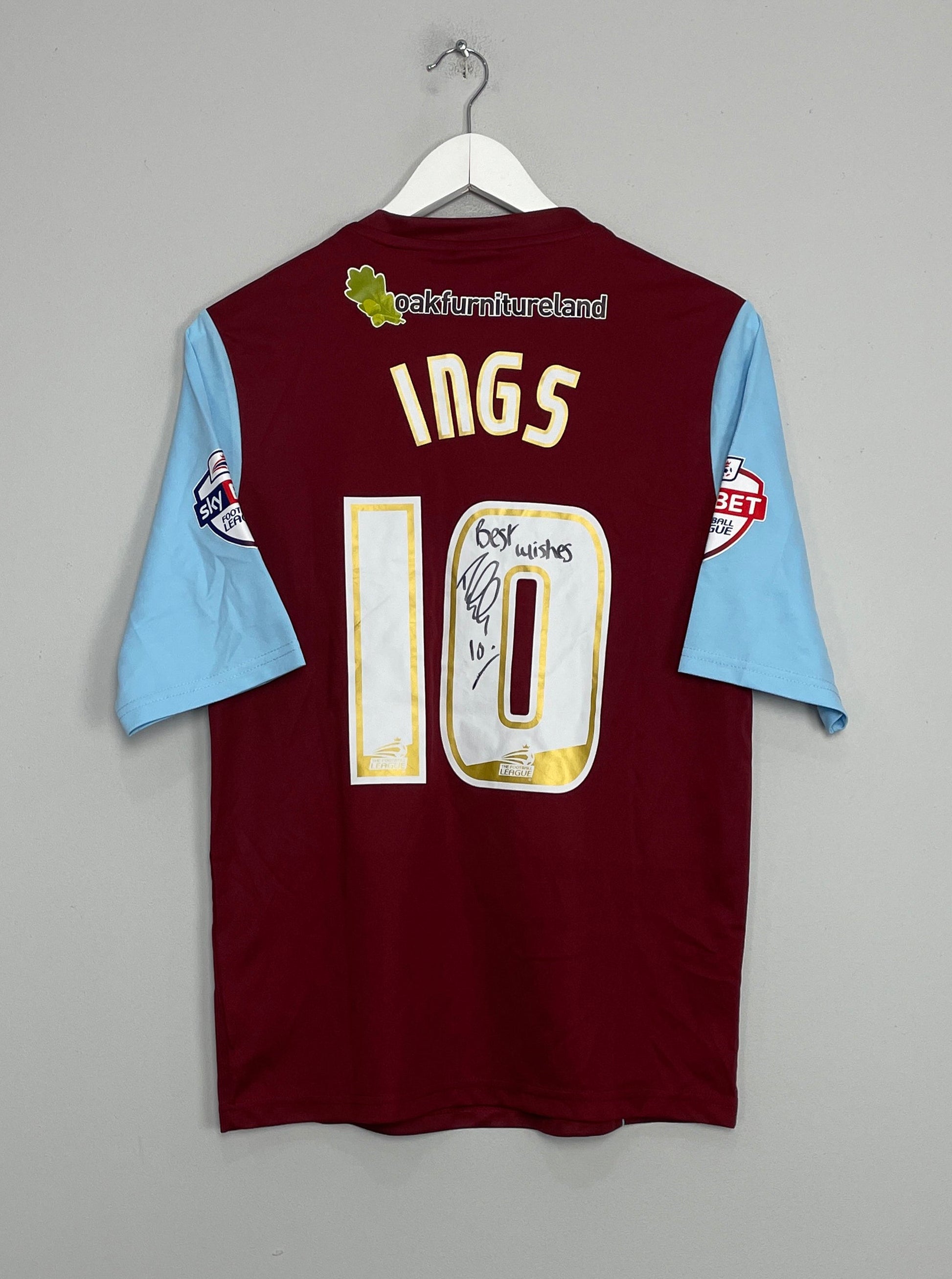 Shop 2013/14 BURNLEY INGS #10 *MATCH ISSUE + SIGNED* HOME SHIRT (M) PUMA, classic football shirts, vintage football shirts & retro soccer jerseys at Cult Kits