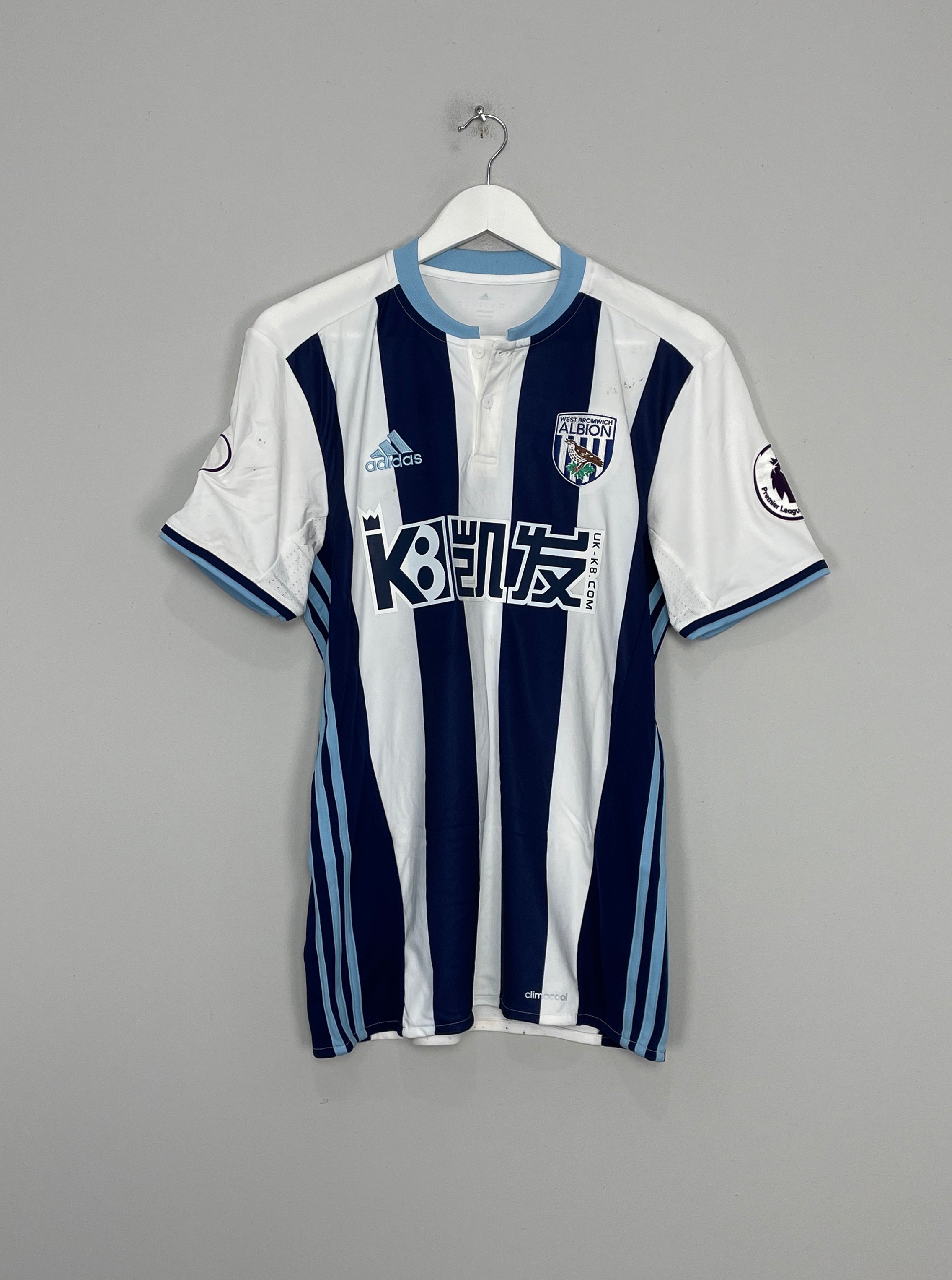 Shop 2016/17 WEST BROM CHADLI #22 *MATCH WORN* HOME SHIRT (M) ADIDAS, classic football shirts, vintage football shirts & retro soccer jerseys at Cult Kits
