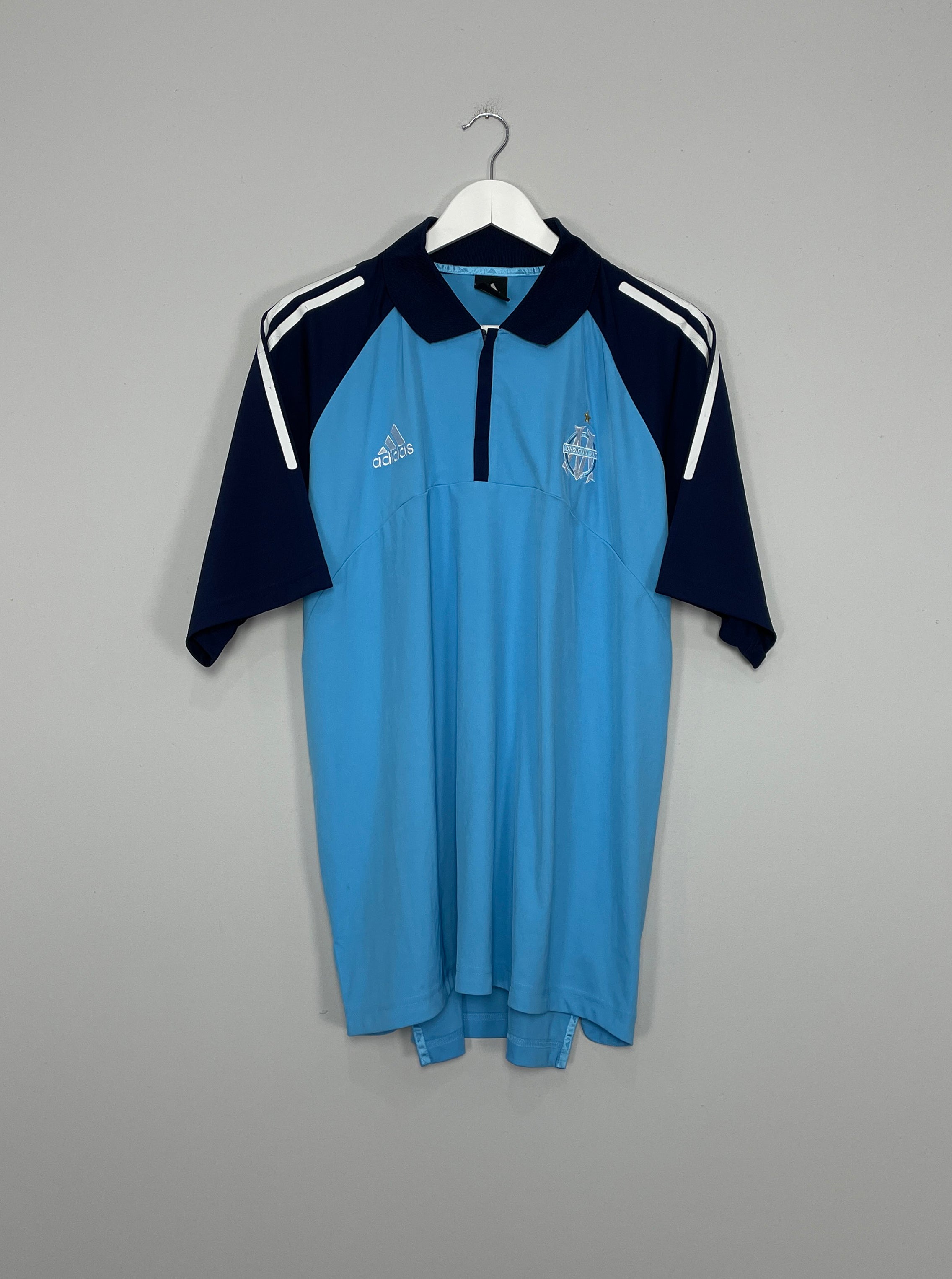 Shop 2002/03 MARSEILLE ADIDAS 1/4 ZIP TRAINING SHIRT (L/XL), classic football shirts, vintage football shirts & retro soccer jerseys at Cult Kits
