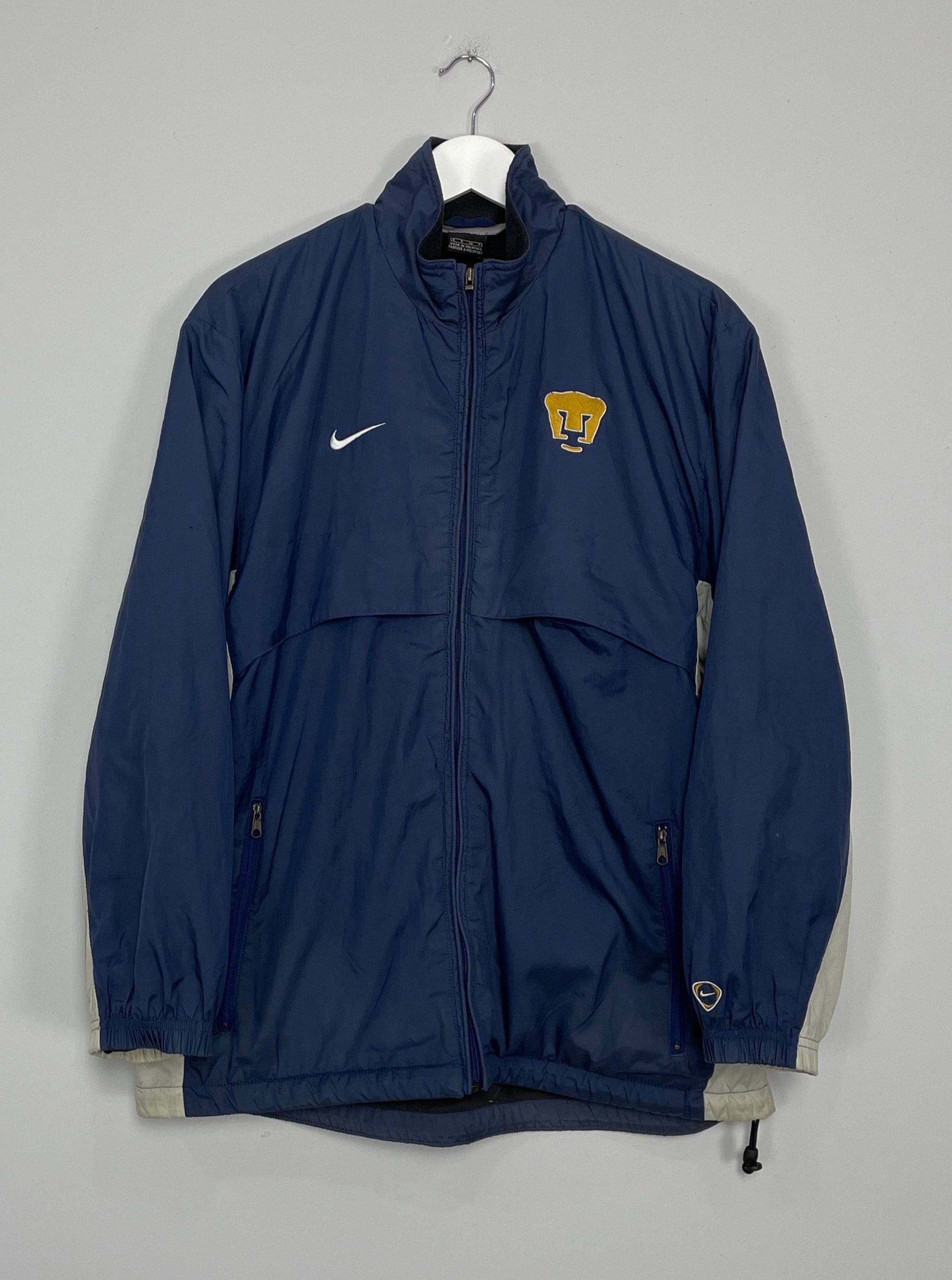 Shop 2001/02 UNAM PUMAS FLEECE LINED JACKET (S) NIKE, classic football shirts, vintage football shirts & retro soccer jerseys at Cult Kits