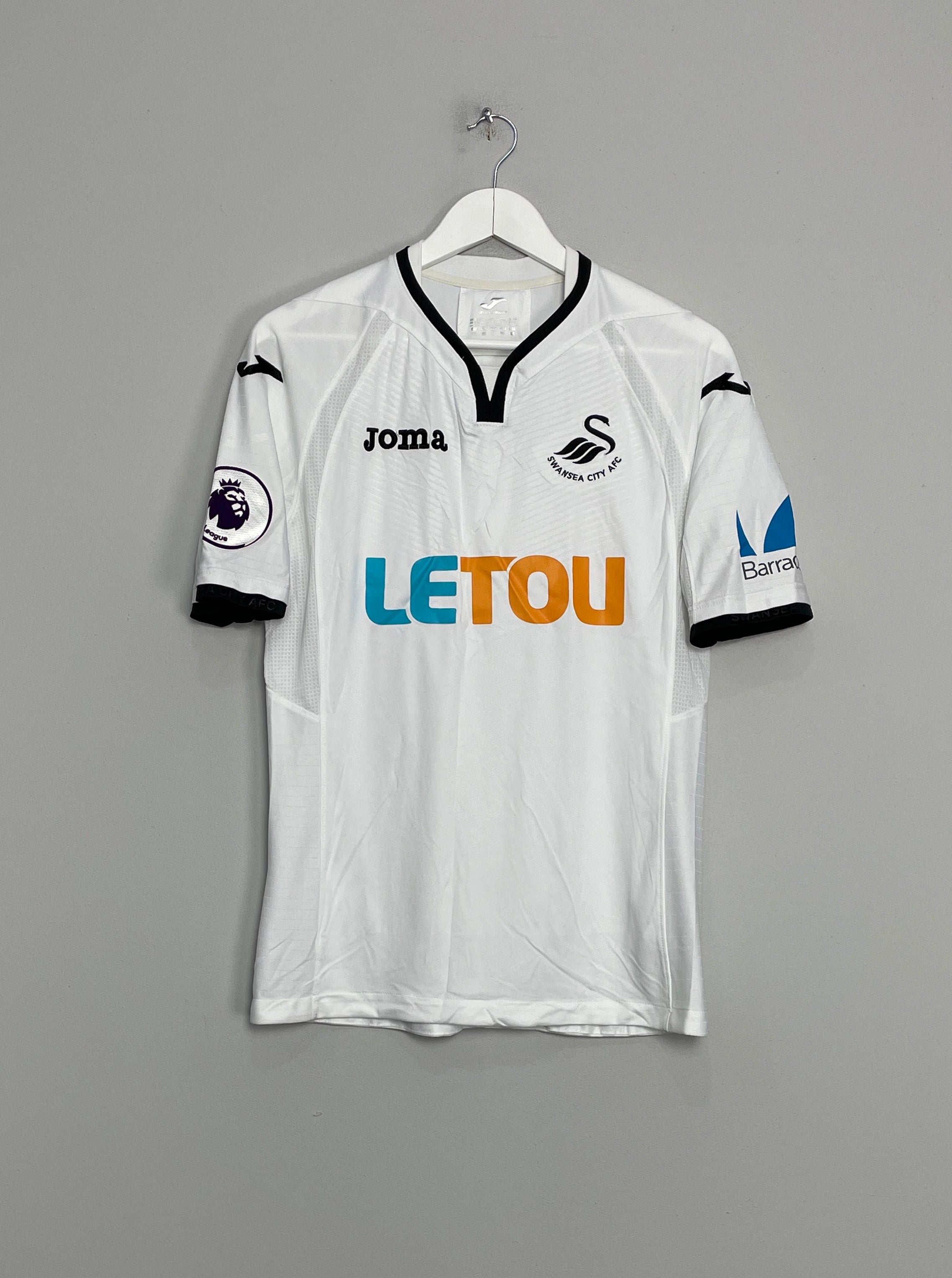 Shop 2017/18 SWANSEA CITY KING #26 *MATCH ISSUE* HOME SHIRT (M) JOMA, classic football shirts, vintage football shirts & retro soccer jerseys at Cult Kits