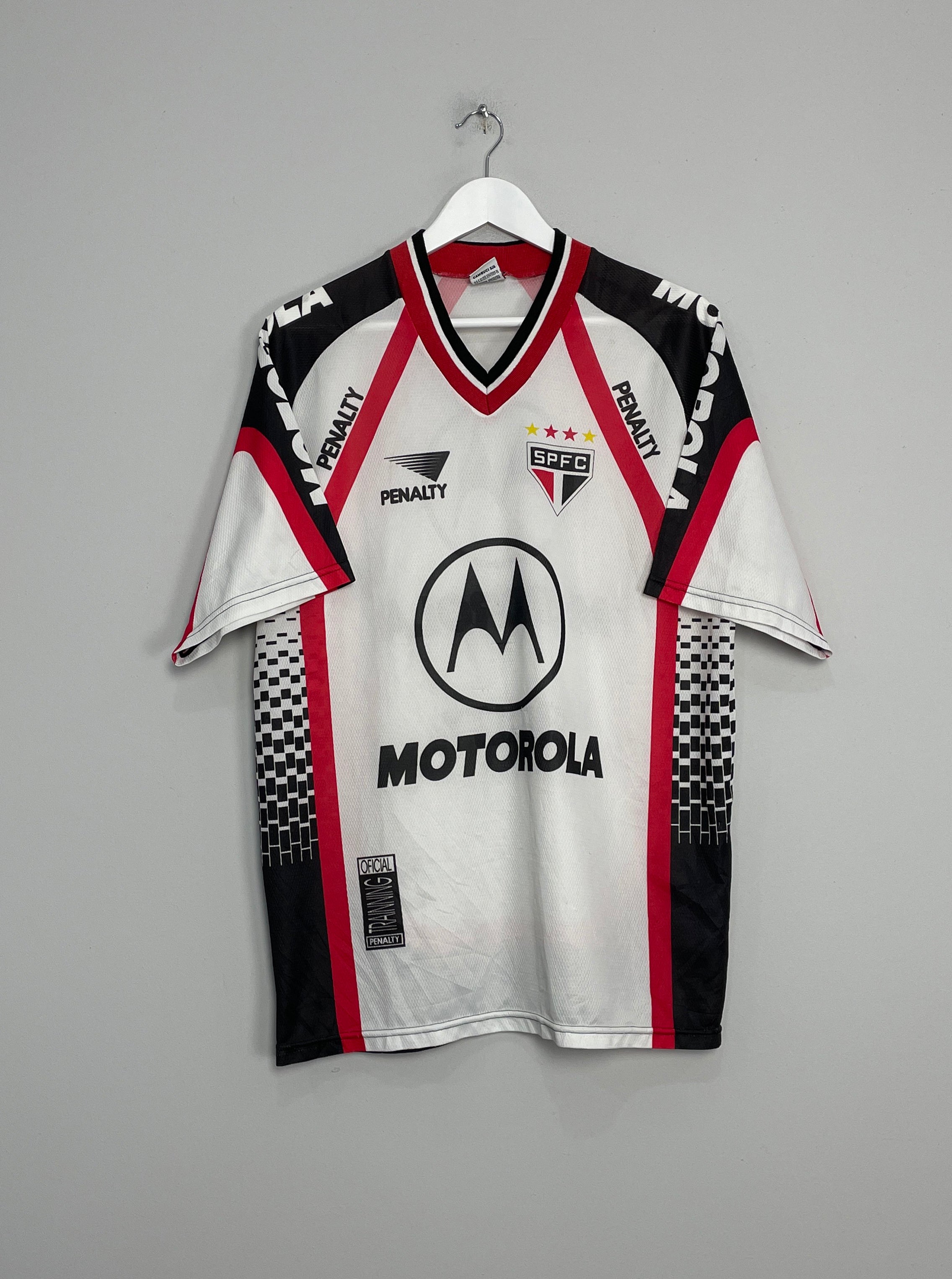 Shop 1999/00 SAO PAULO TRAINING SHIRT (L) PENALTY, classic football shirts, vintage football shirts & retro soccer jerseys at Cult Kits