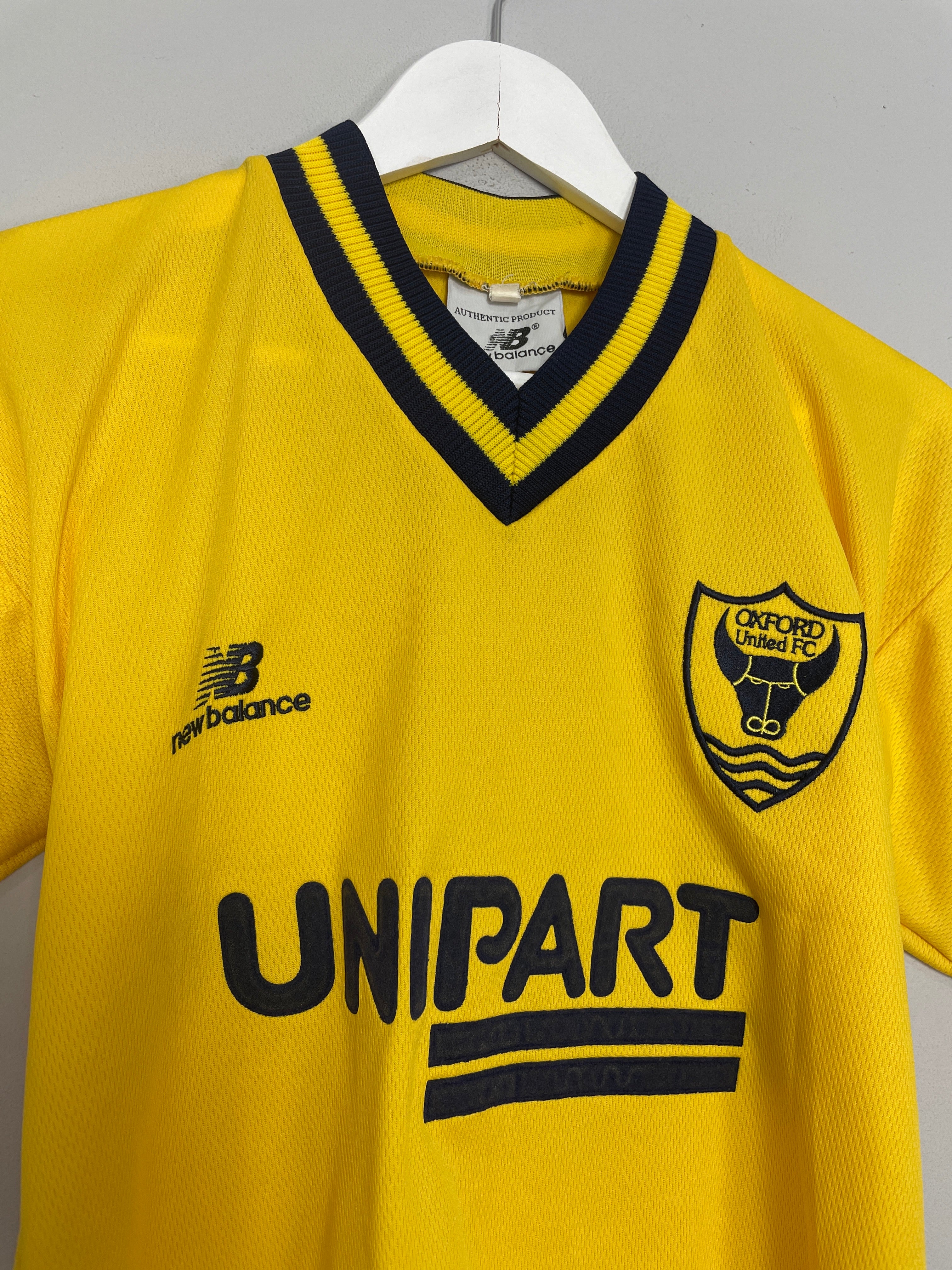 Shop 1998/00 OXFORD UNITED HOME SHIRT (XS) NEW BALANCE, classic football shirts, vintage football shirts & retro soccer jerseys at Cult Kits