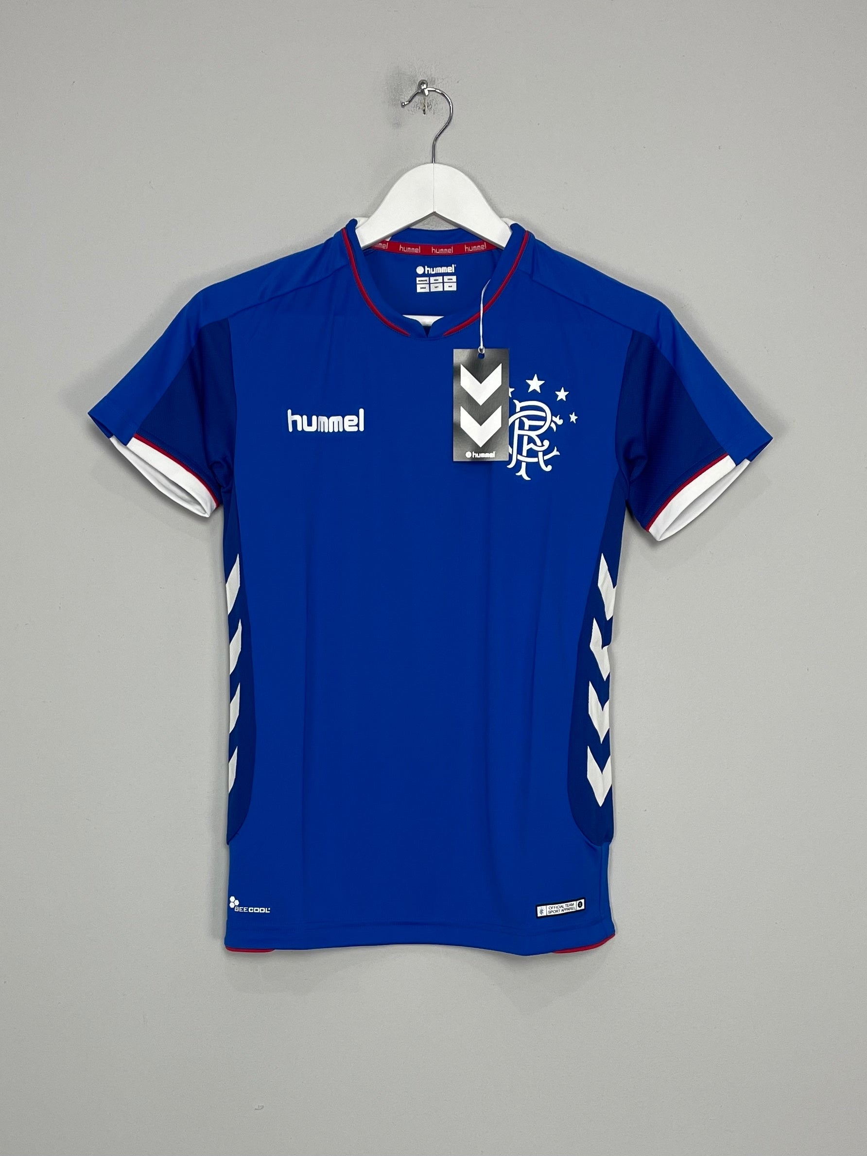 Shop 2018/19 Rangers *BNWT* Home Shirts (Kids - Multiple Sizes) Hummel, classic football shirts, vintage football shirts & retro soccer jerseys at Cult Kits