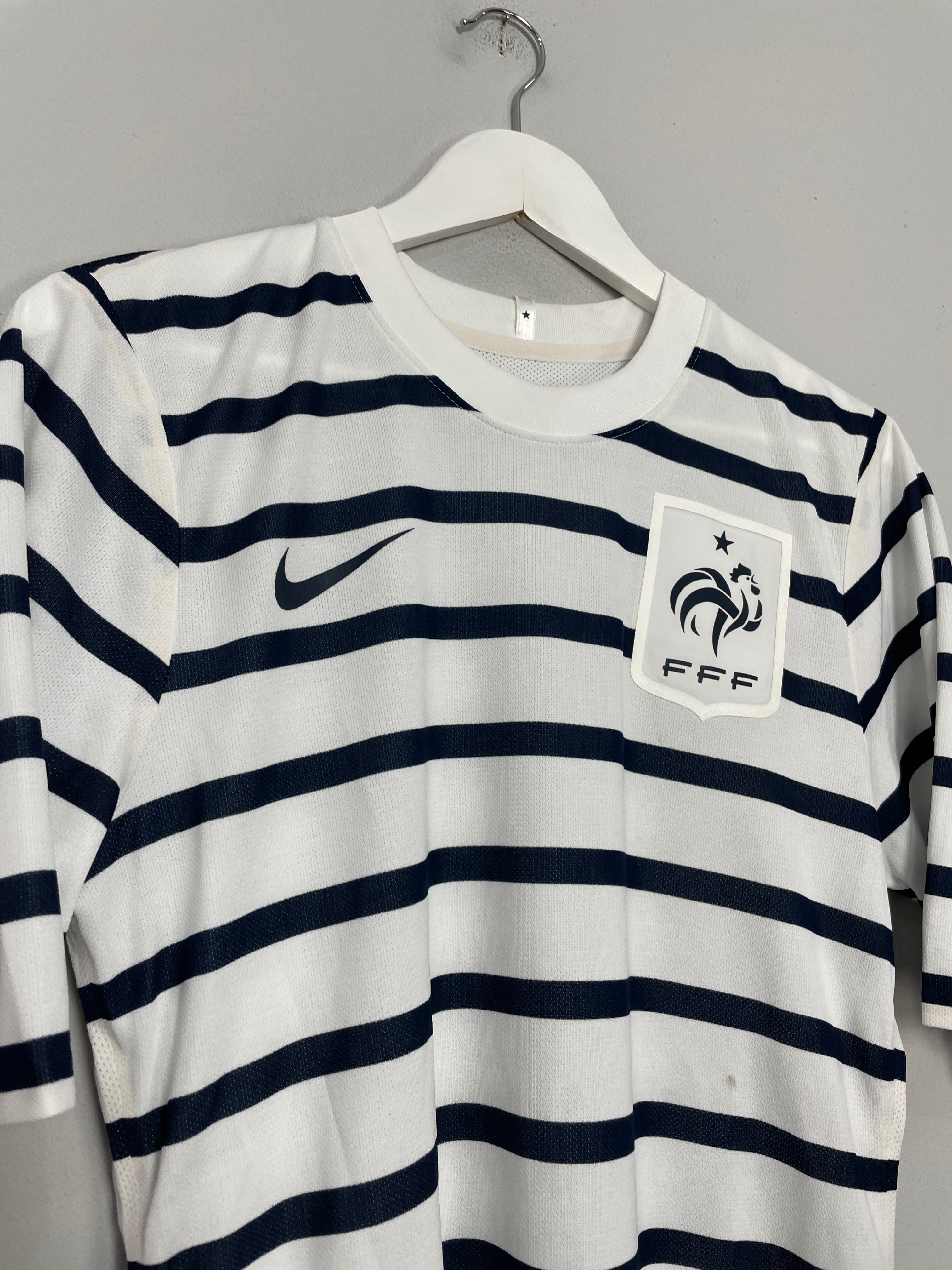 Shop 2011/12 FRANCE M'VILA #17 *PLAYER ISSUE* AWAY SHIRT (M) NIKE, classic football shirts, vintage football shirts & retro soccer jerseys at Cult Kits