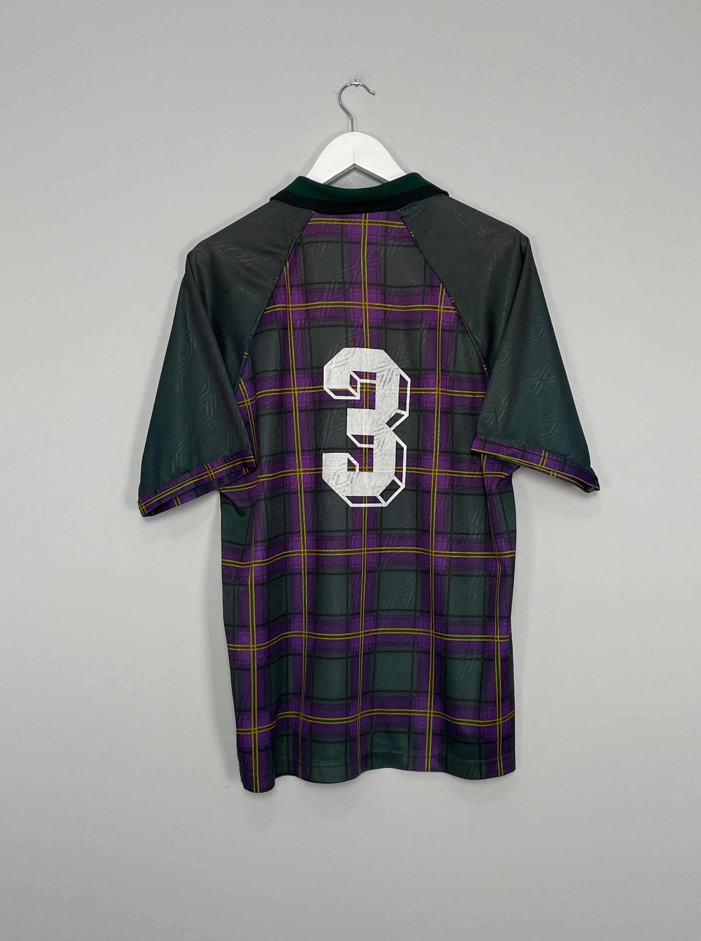 Shop 1995/96 TANJONG PAJAR BOYS CLUB #3 TARTAN SHIRT (L) UMBRO, classic football shirts, vintage football shirts & retro soccer jerseys at Cult Kits