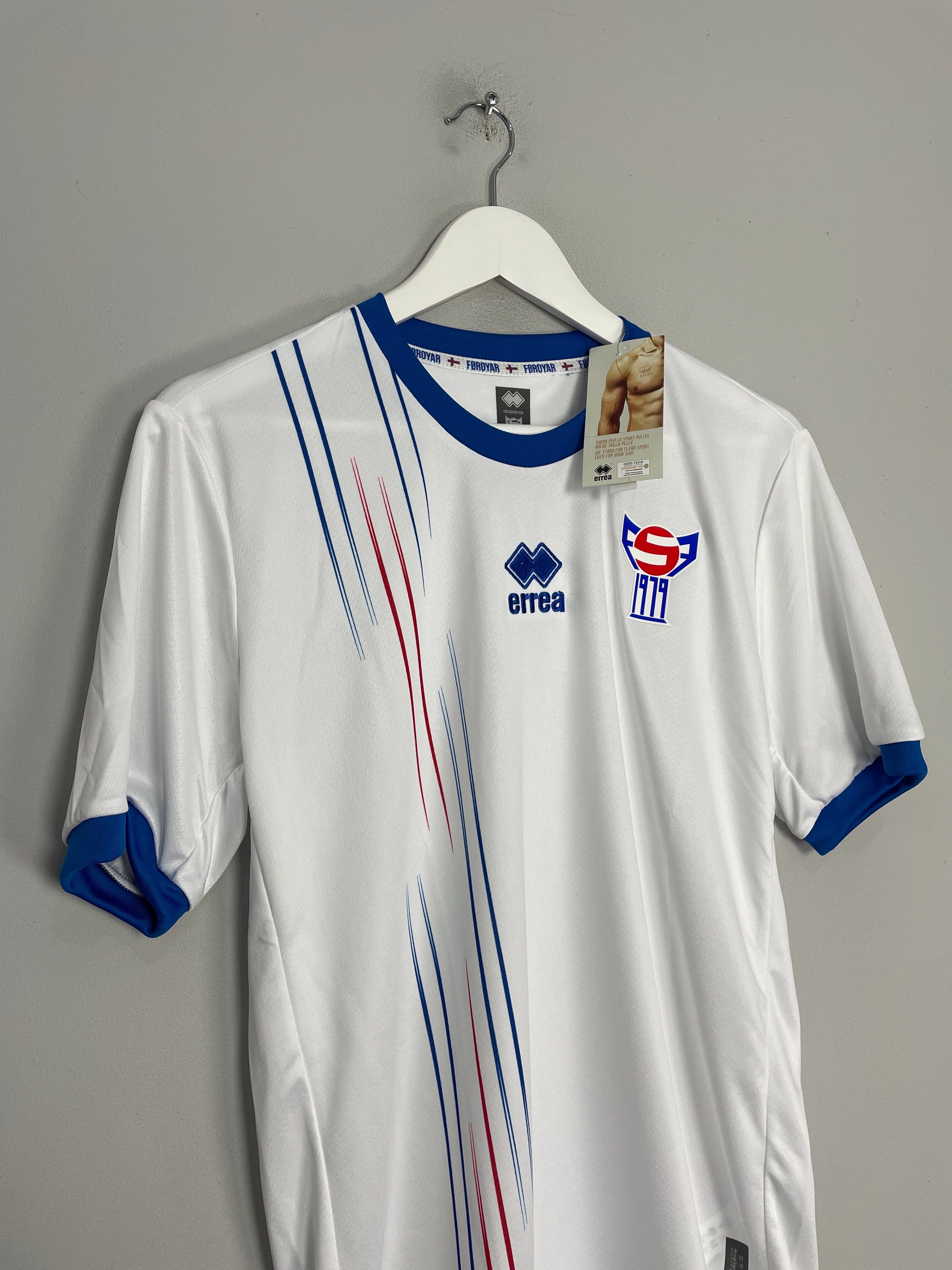 Shop 2022/23 Faroe Islands *BNWT* Home Shirt (Multiple Sizes) Errea, classic football shirts, vintage football shirts & retro soccer jerseys at Cult Kits