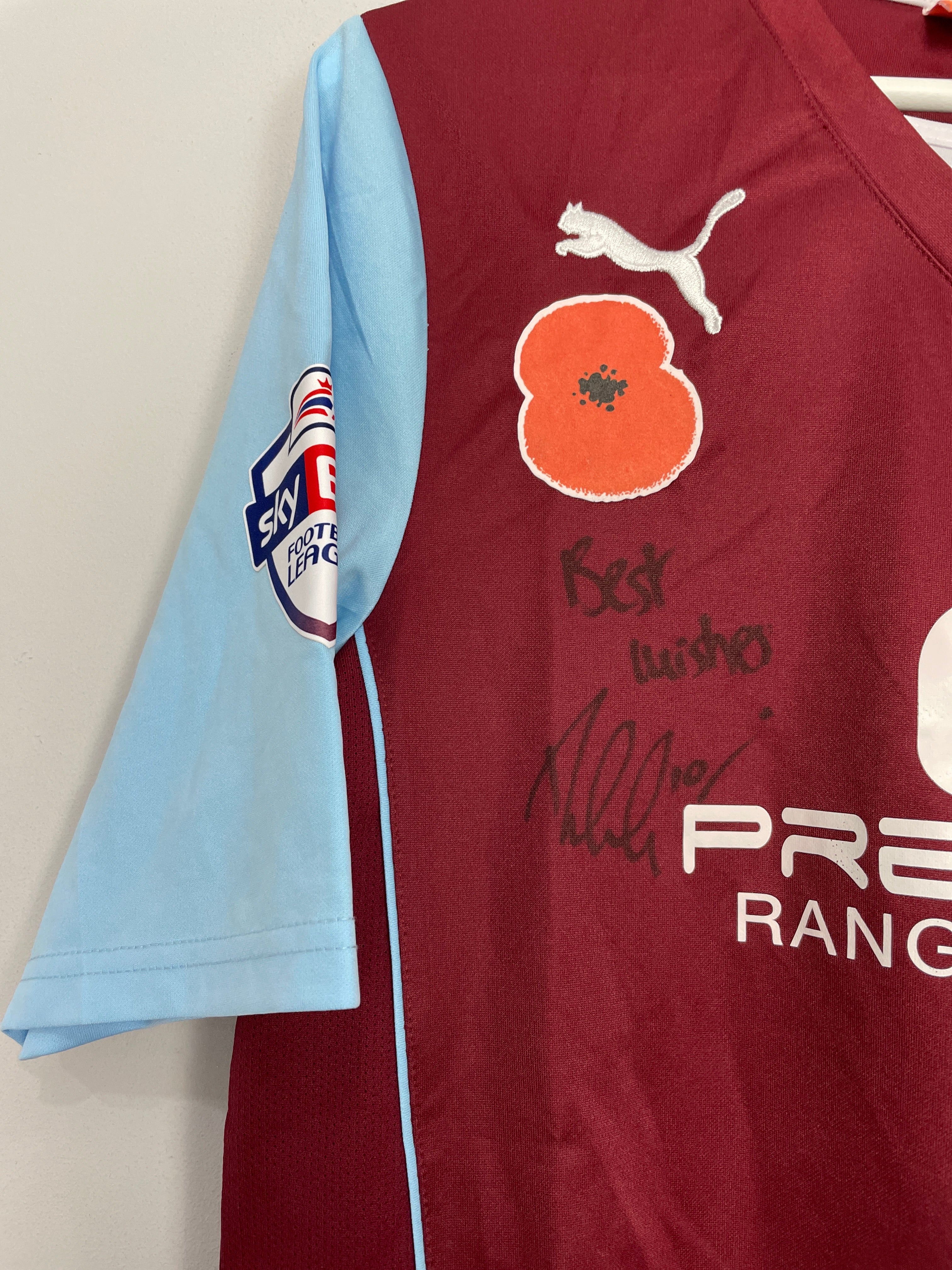 Shop 2013/14 BURNLEY INGS #10 *MATCH ISSUE + SIGNED* HOME SHIRT (M) PUMA, classic football shirts, vintage football shirts & retro soccer jerseys at Cult Kits