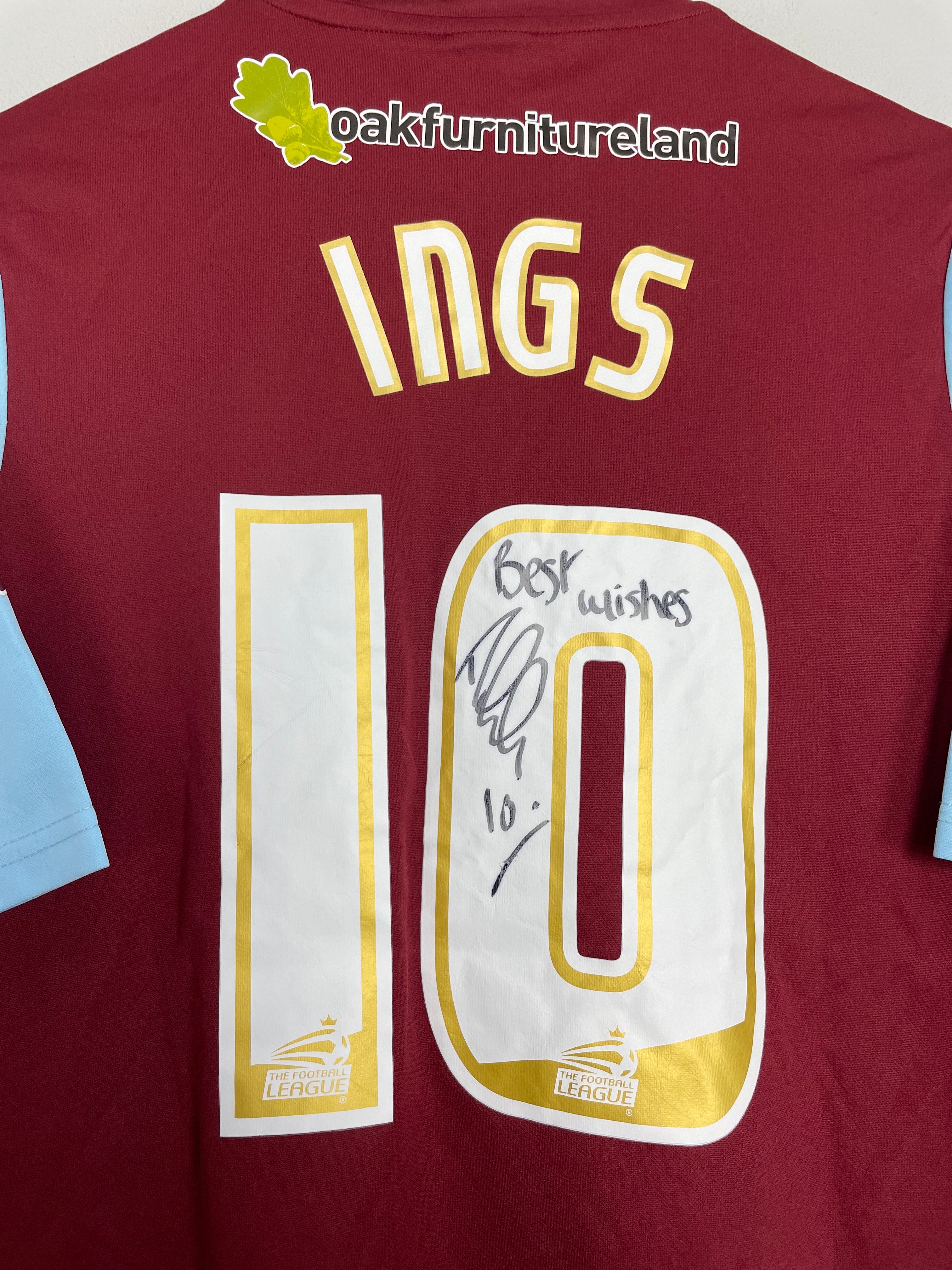 Shop 2013/14 BURNLEY INGS #10 *MATCH ISSUE + SIGNED* HOME SHIRT (M) PUMA, classic football shirts, vintage football shirts & retro soccer jerseys at Cult Kits