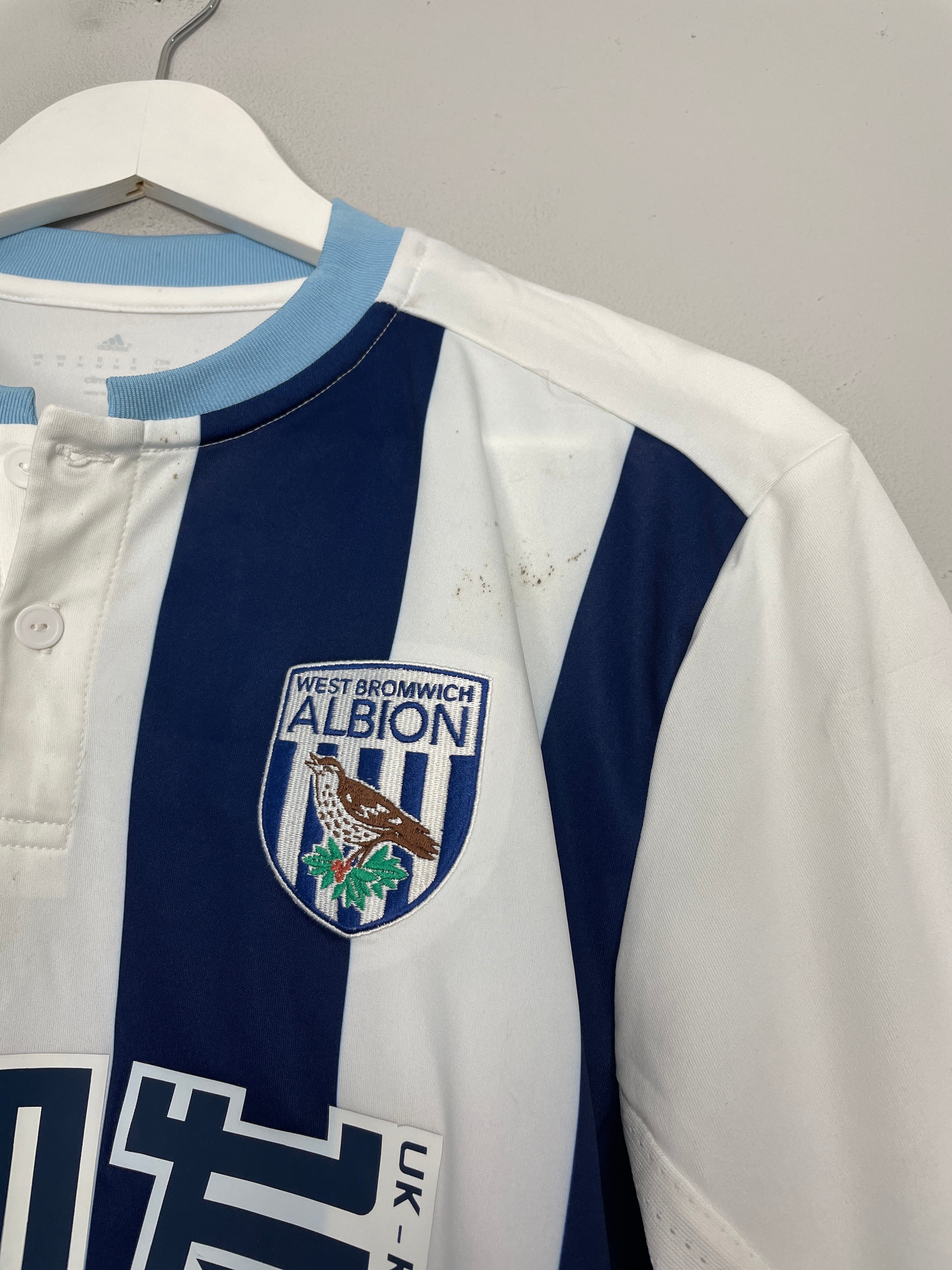 Shop 2016/17 WEST BROM CHADLI #22 *MATCH WORN* HOME SHIRT (M) ADIDAS, classic football shirts, vintage football shirts & retro soccer jerseys at Cult Kits