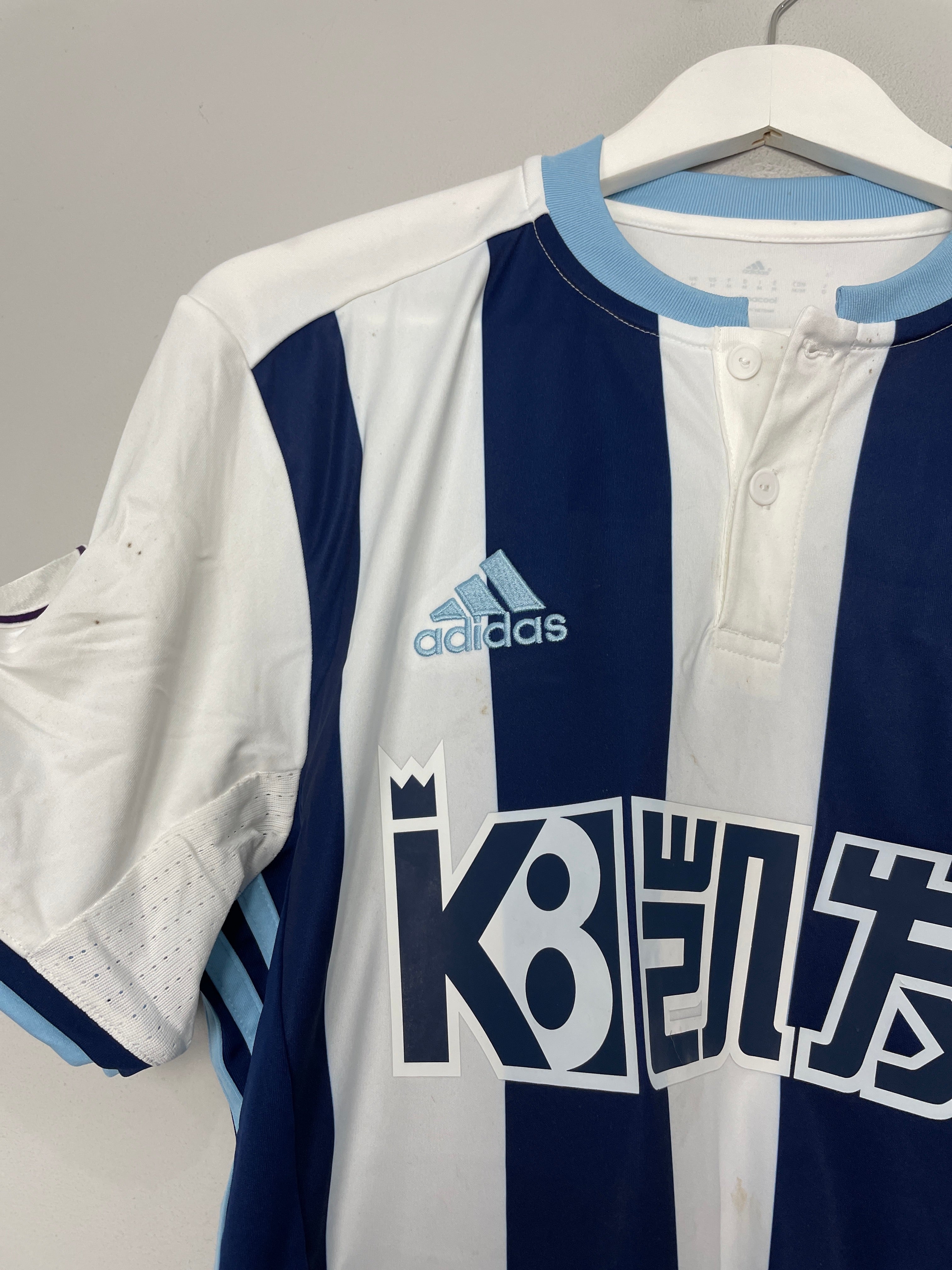 Shop 2016/17 WEST BROM CHADLI #22 *MATCH WORN* HOME SHIRT (M) ADIDAS, classic football shirts, vintage football shirts & retro soccer jerseys at Cult Kits