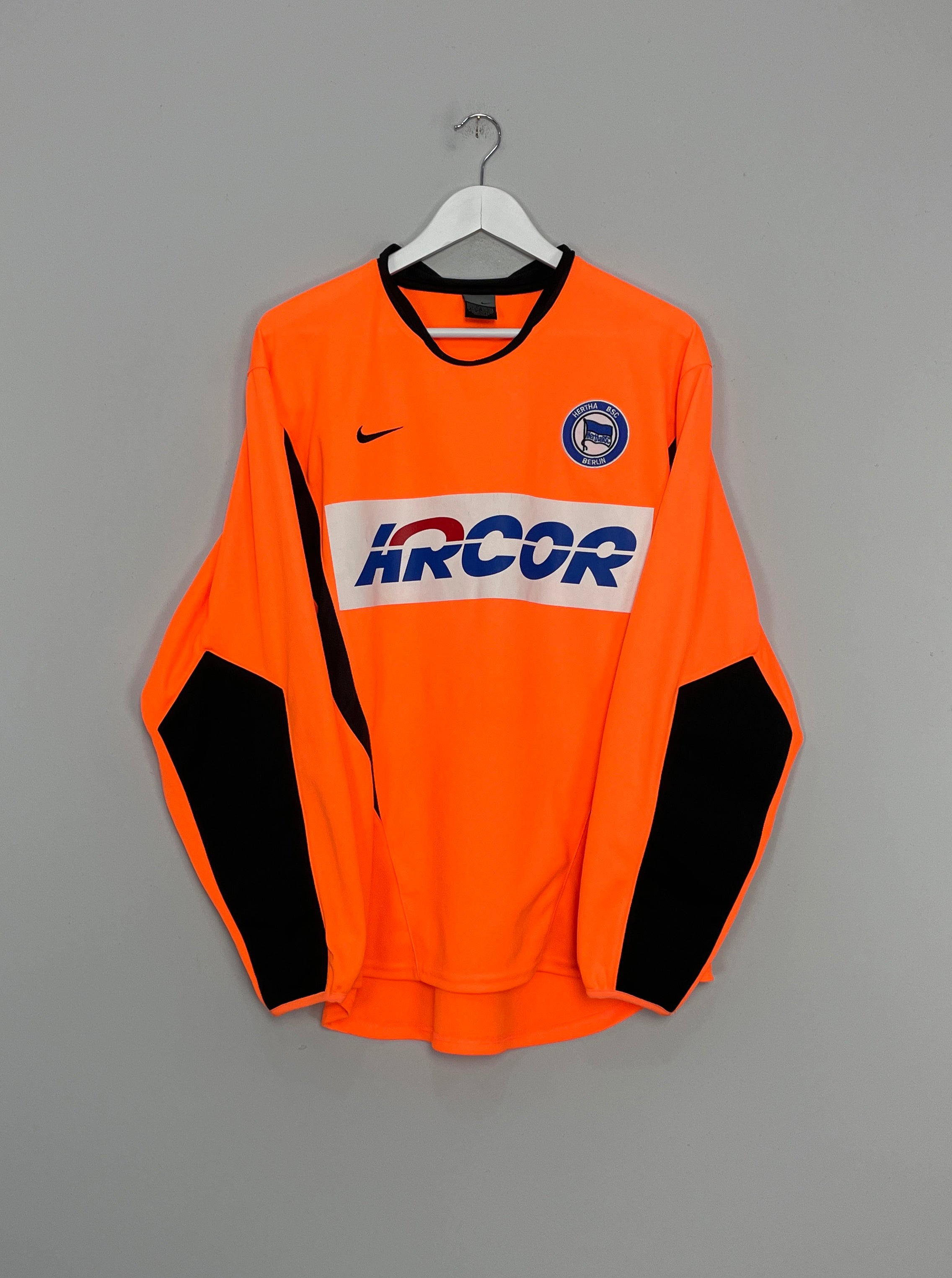 Shop 2002/03 HERTHA BERLIN GK SHIRT (M) NIKE, classic football shirts, vintage football shirts & retro soccer jerseys at Cult Kits