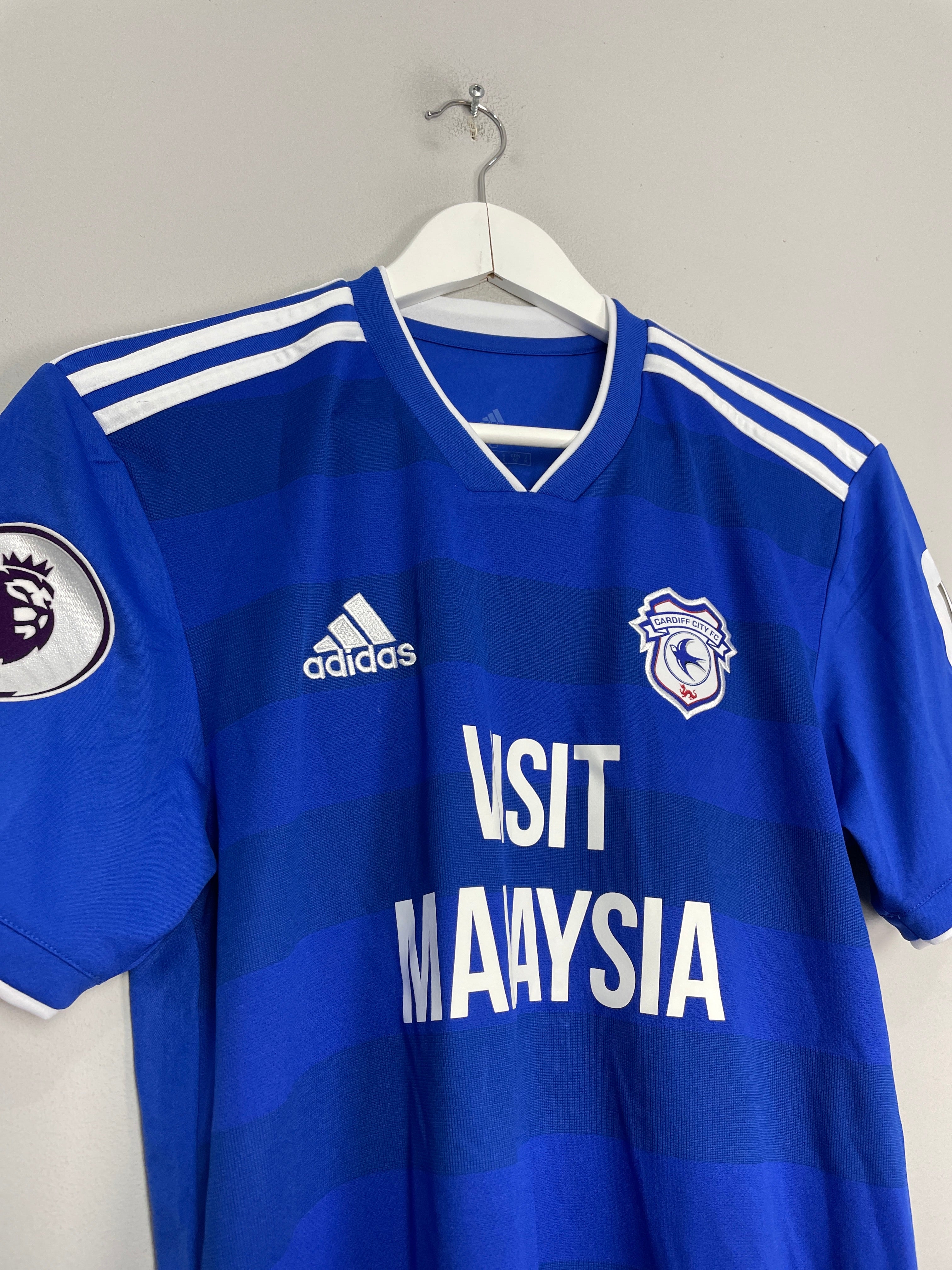 Shop 2018/19 CARDIFF CITY RICHARDS #6 *MATCH ISSUE* HOME SHIRT (S) ADIDAS, classic football shirts, vintage football shirts & retro soccer jerseys at Cult Kits