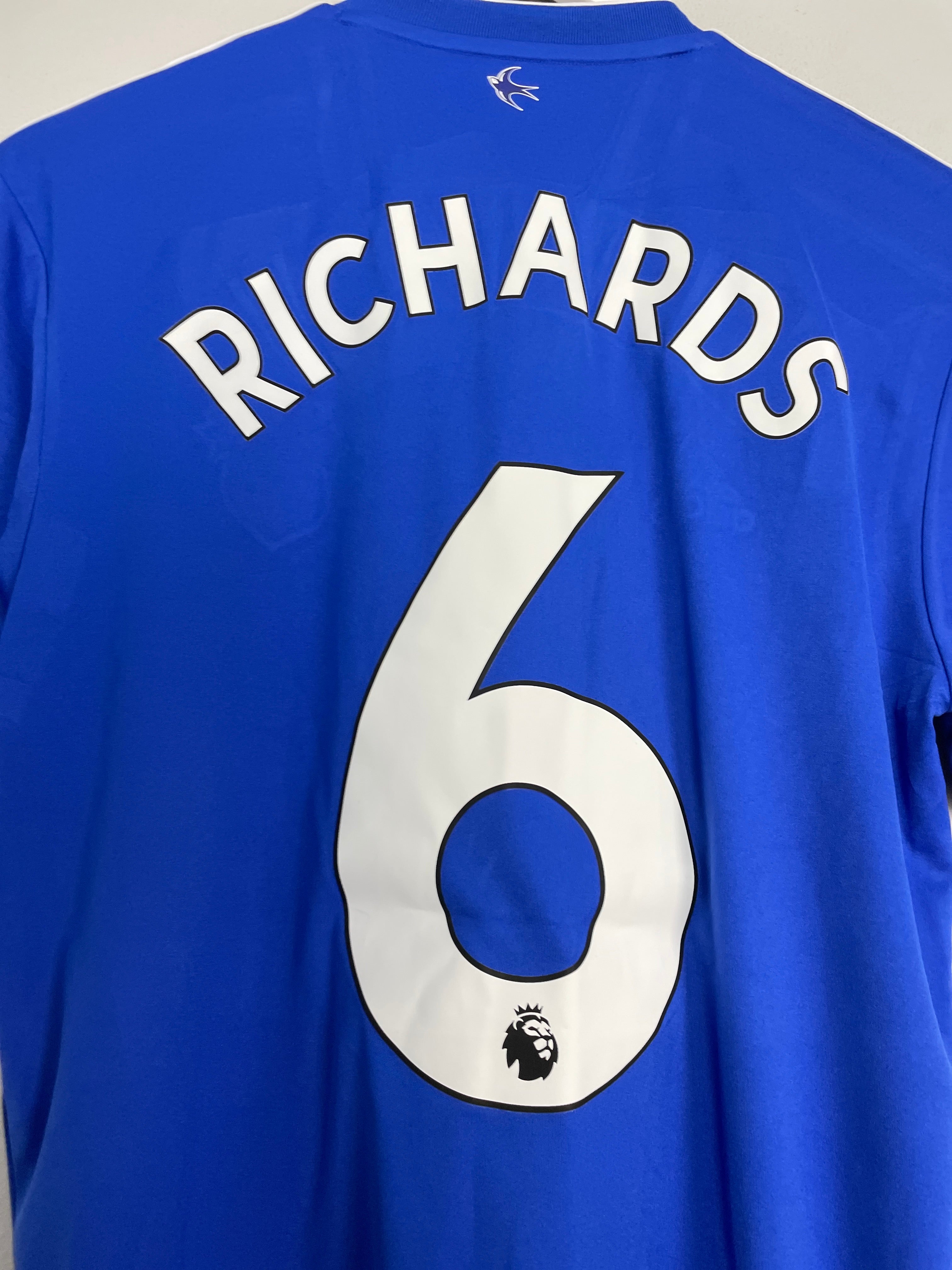 Shop 2018/19 CARDIFF CITY RICHARDS #6 *MATCH ISSUE* HOME SHIRT (S) ADIDAS, classic football shirts, vintage football shirts & retro soccer jerseys at Cult Kits