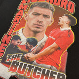 Shop MANCHESTER UNITED MARTINEZ BOOTLEG TEE, classic football shirts, vintage football shirts & retro soccer jerseys at Cult Kits