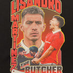 Shop MANCHESTER UNITED MARTINEZ BOOTLEG TEE, classic football shirts, vintage football shirts & retro soccer jerseys at Cult Kits