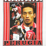 Shop PERUGIA NAKATA BOOTLEG TEE, classic football shirts, vintage football shirts & retro soccer jerseys at Cult Kits