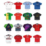 Shop ICONIC MANCHESTER UNITED SHIRTS A3 PRINT, classic football shirts, vintage football shirts & retro soccer jerseys at Cult Kits