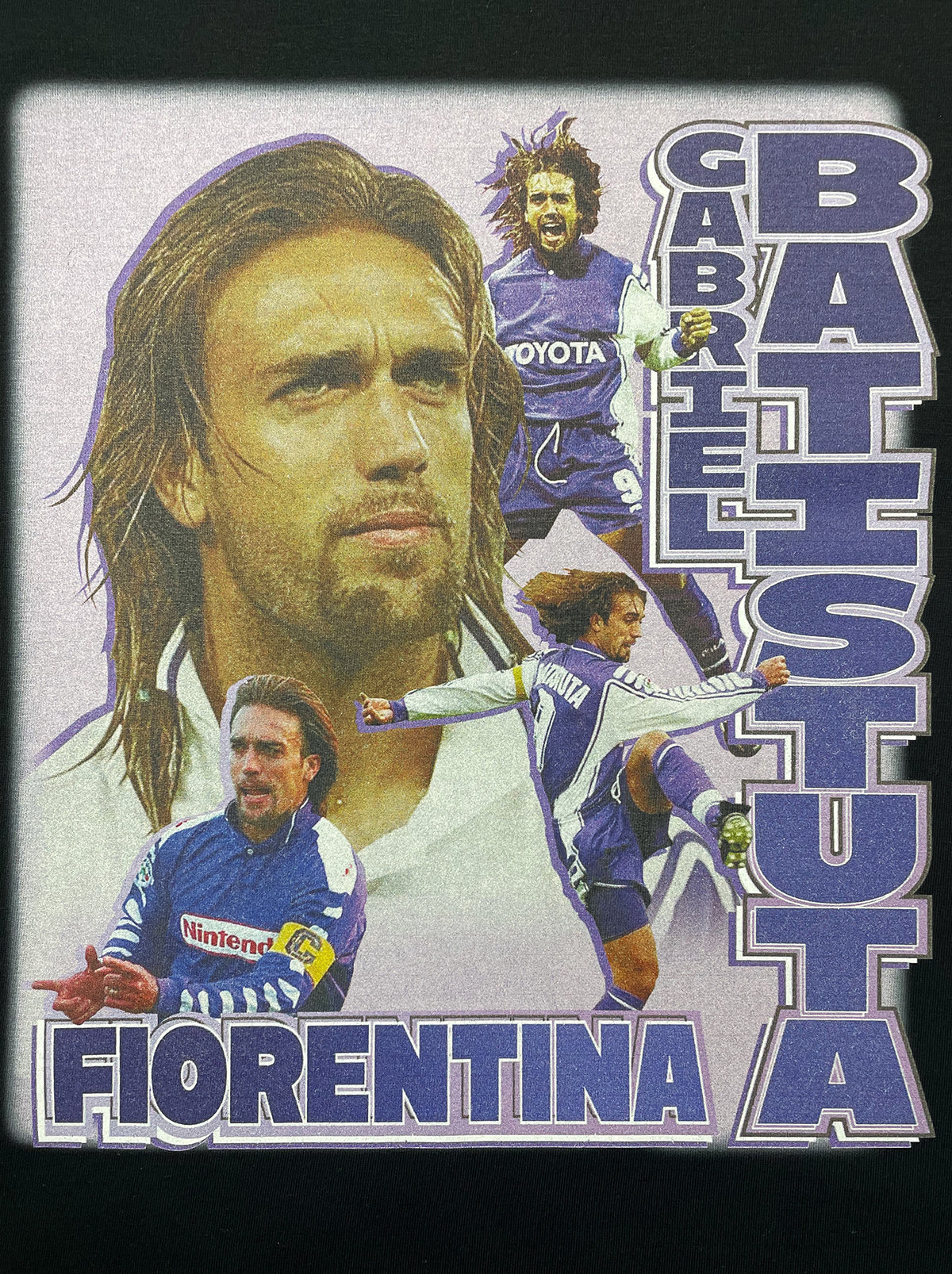 Shop FIORENTINA BATISTUTA BOOTLEG TEE, classic football shirts, vintage football shirts & retro soccer jerseys at Cult Kits