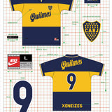 Shop Iconic Kit Design - Boca Juniors Nike Print, classic football shirts, vintage football shirts & retro soccer jerseys at Cult Kits