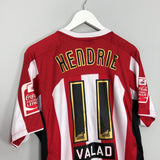 Shop 2007/08 SHEFFIELD UNITED HENDRIE #11 *MATCH WORN + SQUAD SIGNED* HOME SHIRT (M) LE COQ SPORTIF, classic football shirts, vintage football shirts & retro soccer jerseys at Cult Kits