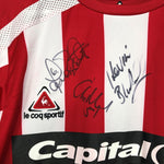 Shop 2007/08 SHEFFIELD UNITED HENDRIE #11 *MATCH WORN + SQUAD SIGNED* HOME SHIRT (M) LE COQ SPORTIF, classic football shirts, vintage football shirts & retro soccer jerseys at Cult Kits