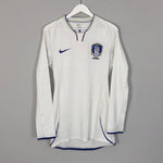 Shop 2008/10 SOUTH KOREA *PLAYER ISSUE* L/S AWAY SHIRT (XL) NIKE, classic football shirts, vintage football shirts & retro soccer jerseys at Cult Kits
