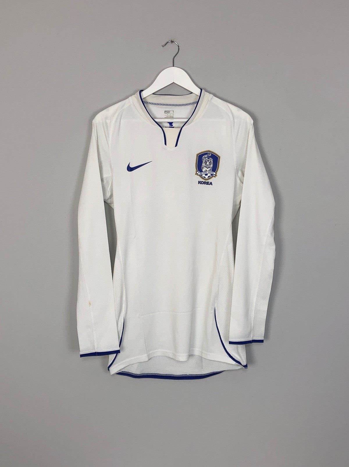 Shop 2008/10 SOUTH KOREA *PLAYER ISSUE* L/S AWAY SHIRT (XL) NIKE, classic football shirts, vintage football shirts & retro soccer jerseys at Cult Kits