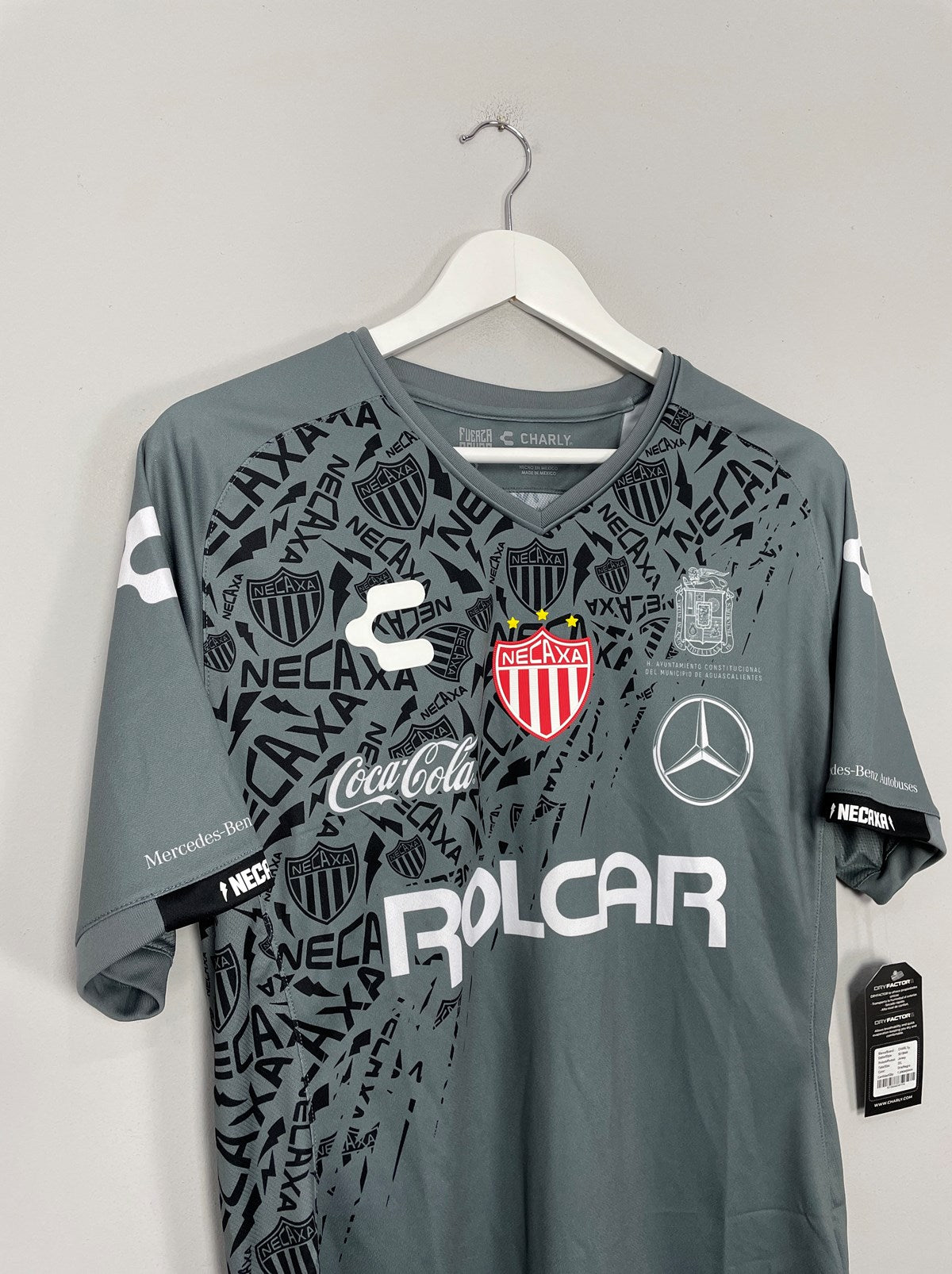 Shop 2019/20 NECAXA *BNWT* AWAY SHIRT (S) CHARLY FUTBOL, classic football shirts, vintage football shirts & retro soccer jerseys at Cult Kits