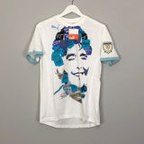 Shop 2010 Puma King Maradona Graphic Tee (Kids Sizes), classic football shirts, vintage football shirts & retro soccer jerseys at Cult Kits