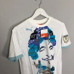 Shop 2010 Puma King Maradona Graphic Tee (Kids Sizes), classic football shirts, vintage football shirts & retro soccer jerseys at Cult Kits