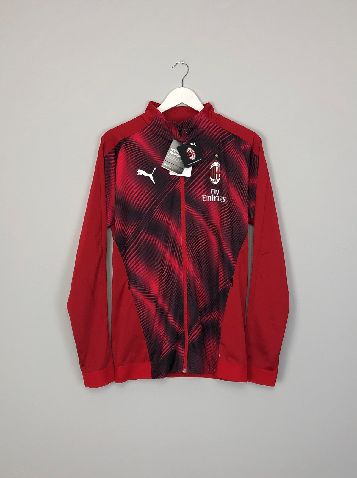 Shop 2019/20 AC Milan *BNWT* Red Stadium Jacket (Multiple Sizes) Puma, classic football shirts, vintage football shirts & retro soccer jerseys at Cult Kits