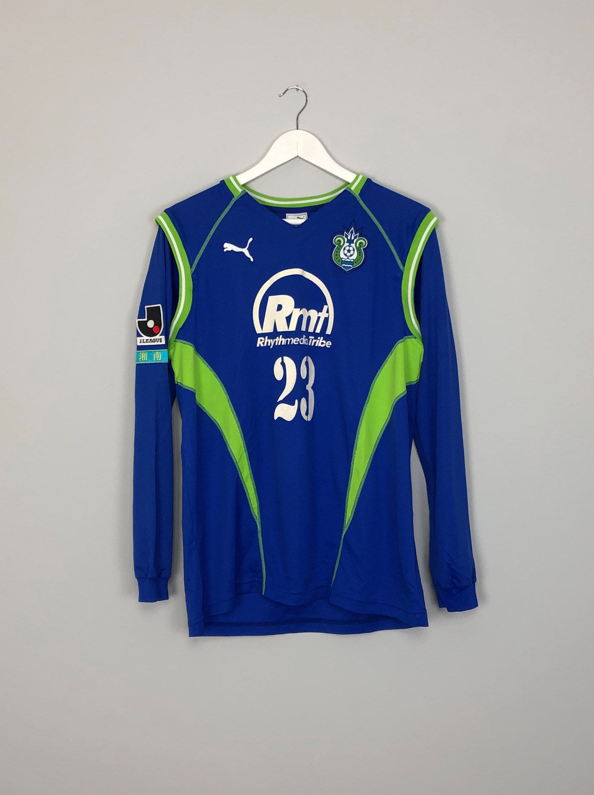 Shop 2003 SHONAN BELLMARE #23 *PLAYER ISSUE* L/S HOME SHIRT (M) PUMA, classic football shirts, vintage football shirts & retro soccer jerseys at Cult Kits