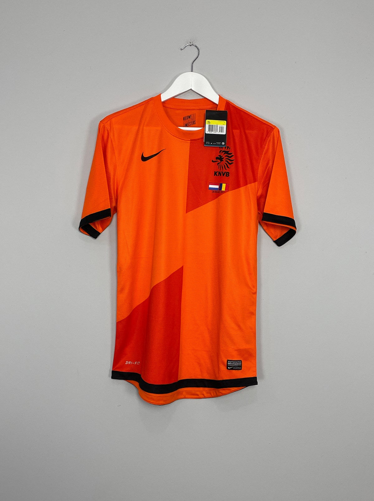 Shop 2013 NETHERLANDS *BNWT* VS ROMANIA HOME SHIRT (S) NIKE, classic football shirts, vintage football shirts & retro soccer jerseys at Cult Kits