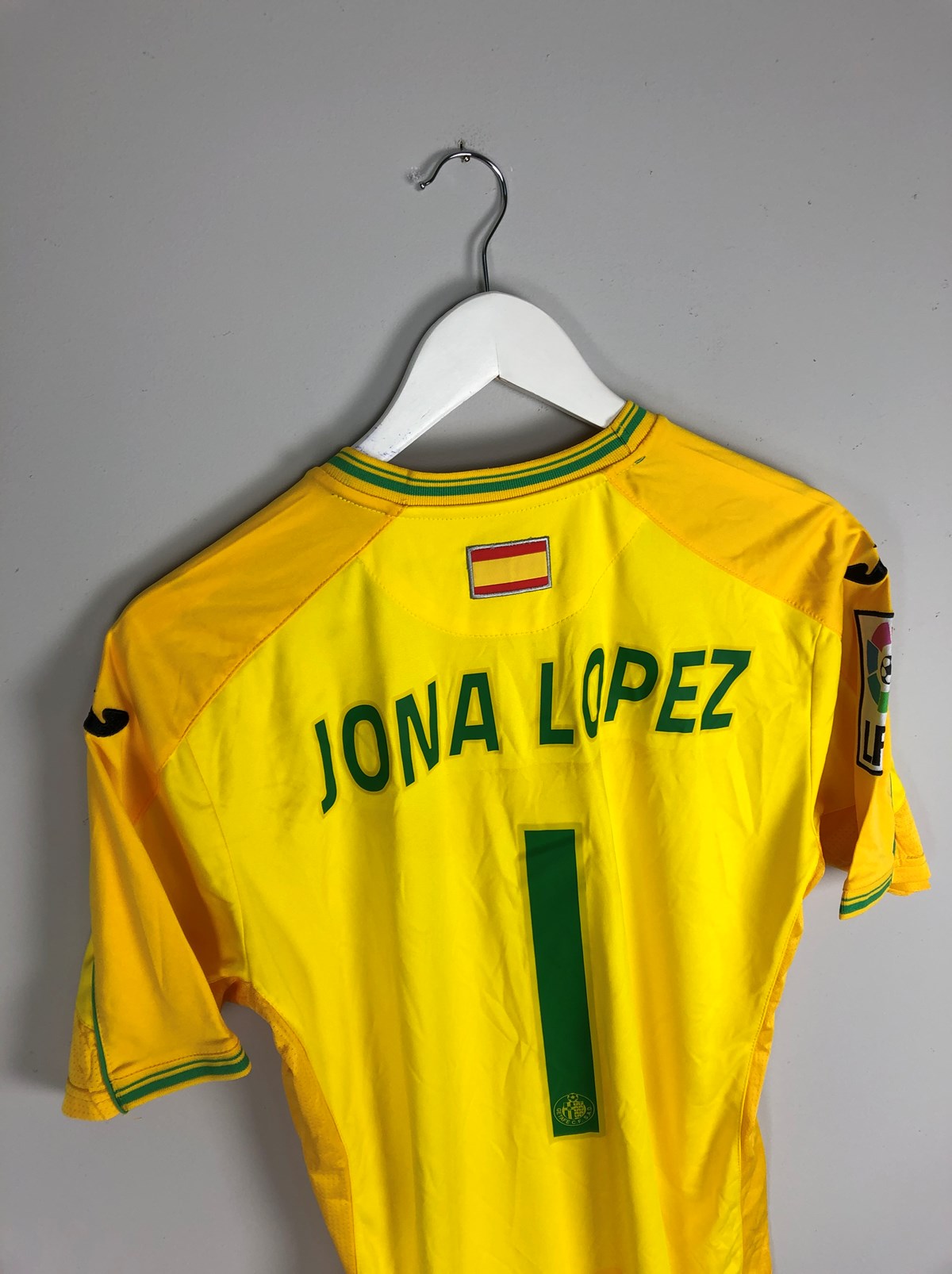 Shop 2014/15 GETAFE LOPEZ #1 *MATCH ISSUE* GK SHIRT (M) JOMA, classic football shirts, vintage football shirts & retro soccer jerseys at Cult Kits