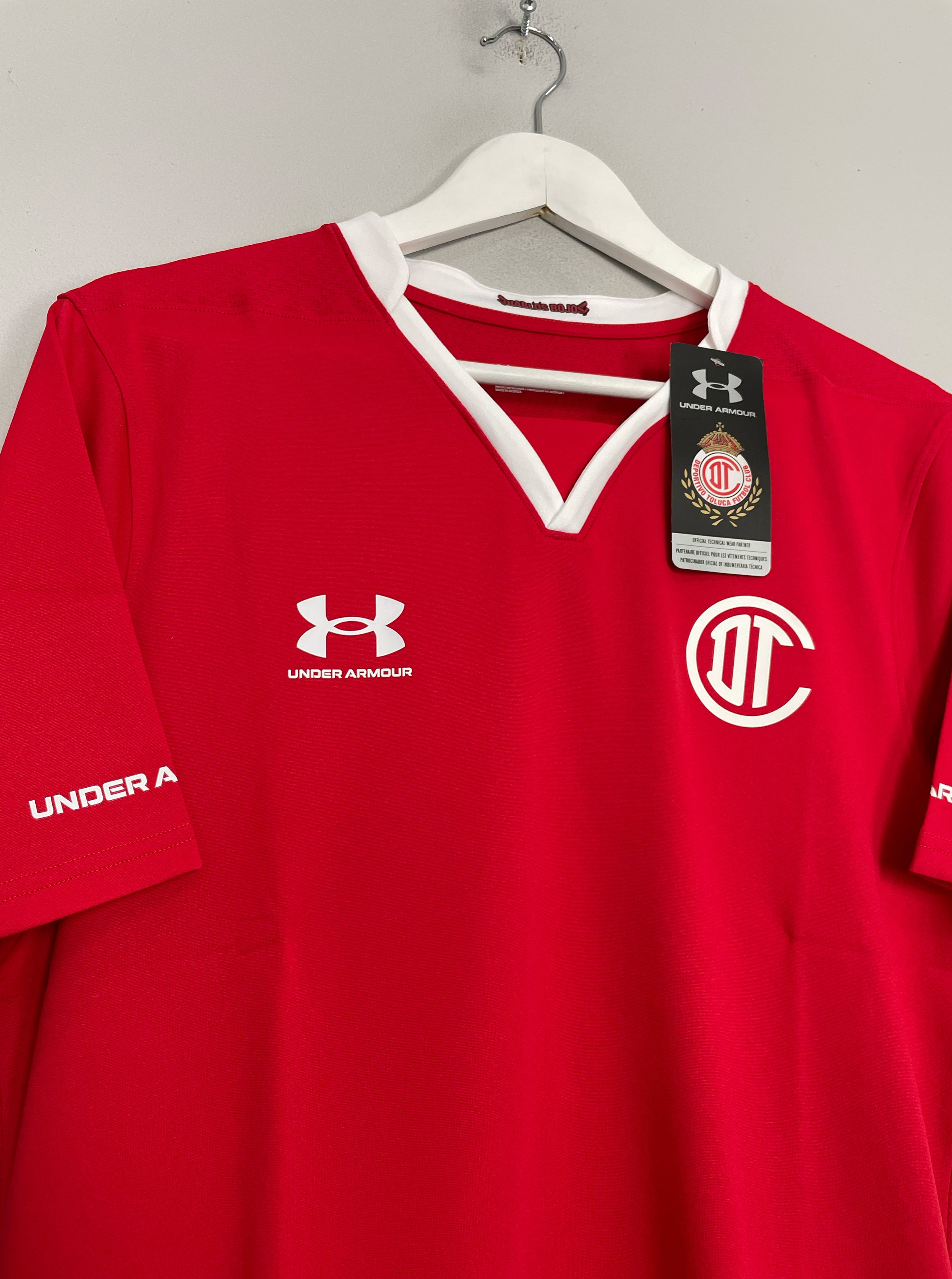 Shop 2022/23 Toluca *BNWT* Authentic Home Shirt (Multiple Sizes) Under Armour, classic football shirts, vintage football shirts & retro soccer jerseys at Cult Kits