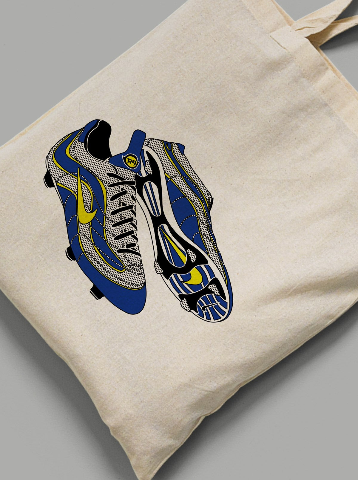Shop 1998 R9 BOOT – TOTE BAG, classic football shirts, vintage football shirts & retro soccer jerseys at Cult Kits